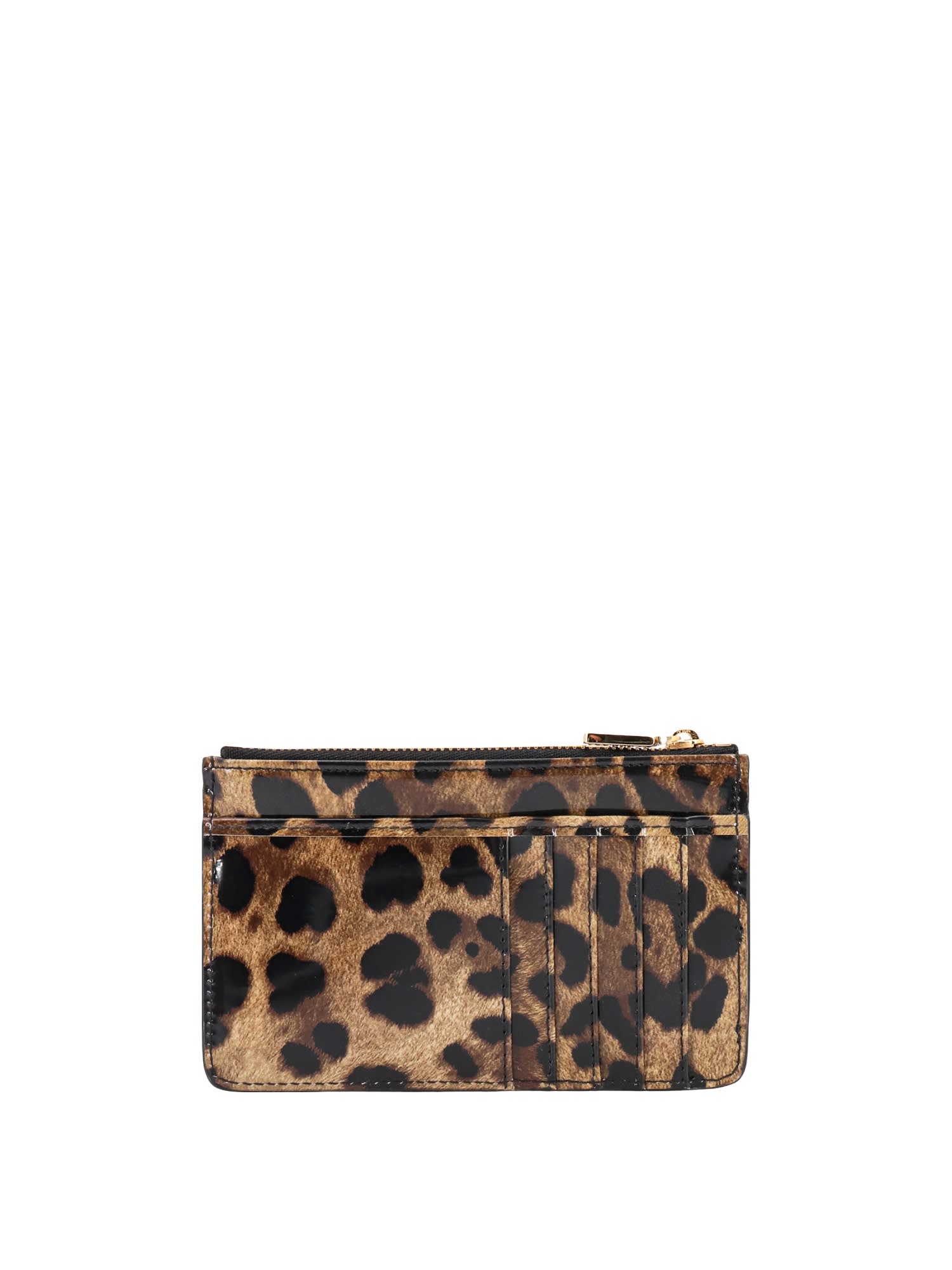 Shop Dolce & Gabbana Card Holder In Natural Print