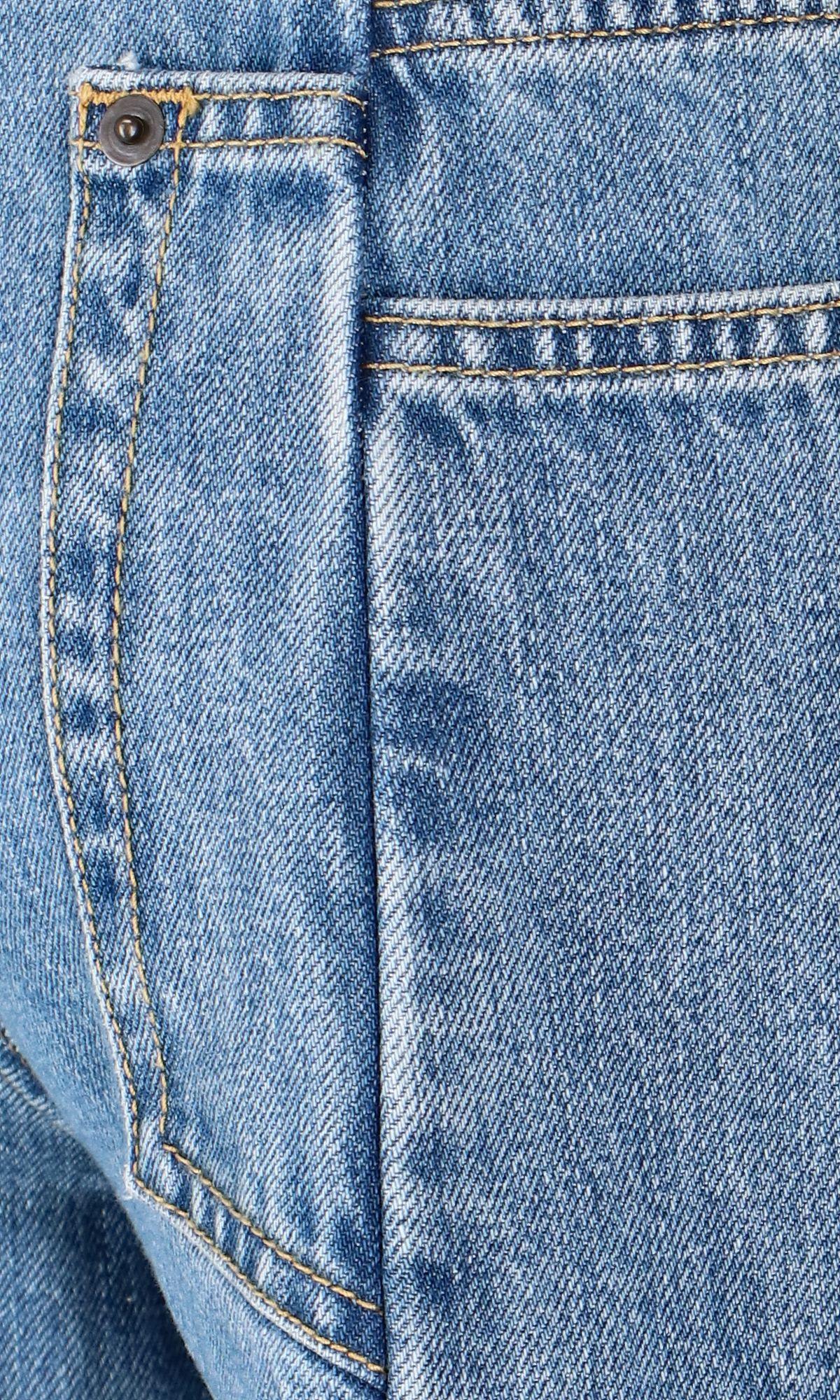Maison Margiela Denim Jeans With Cut-out Detail In Denim Blue