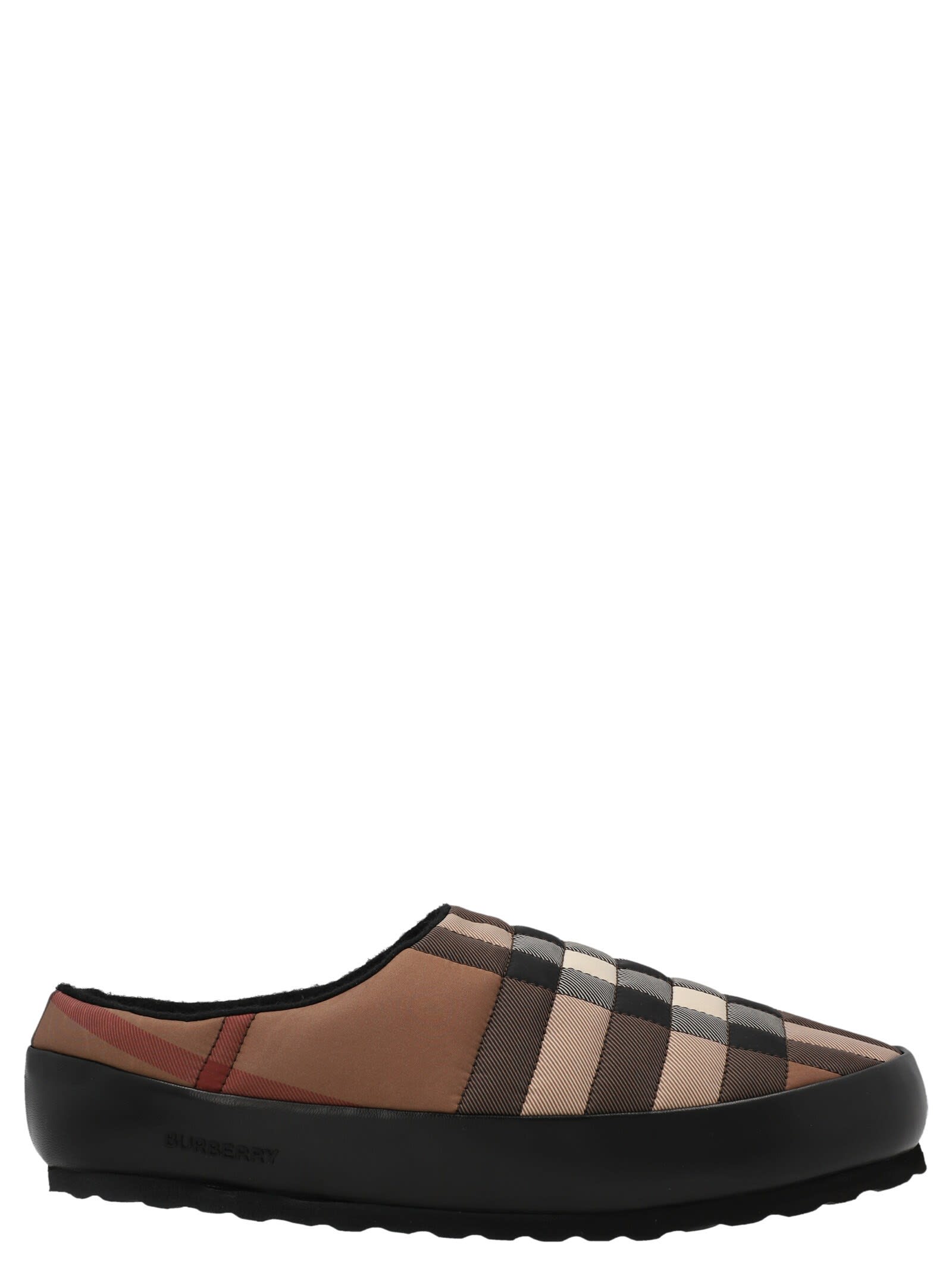 BURBERRY CHECK SLIPPERS