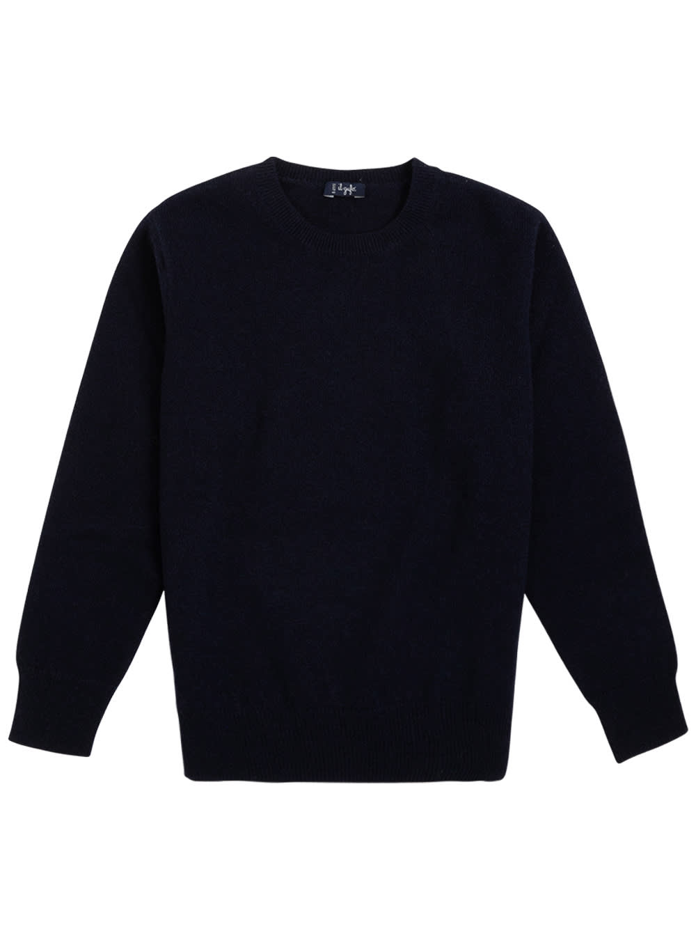 Il Gufo Blue Wool Crew Neck Sweater