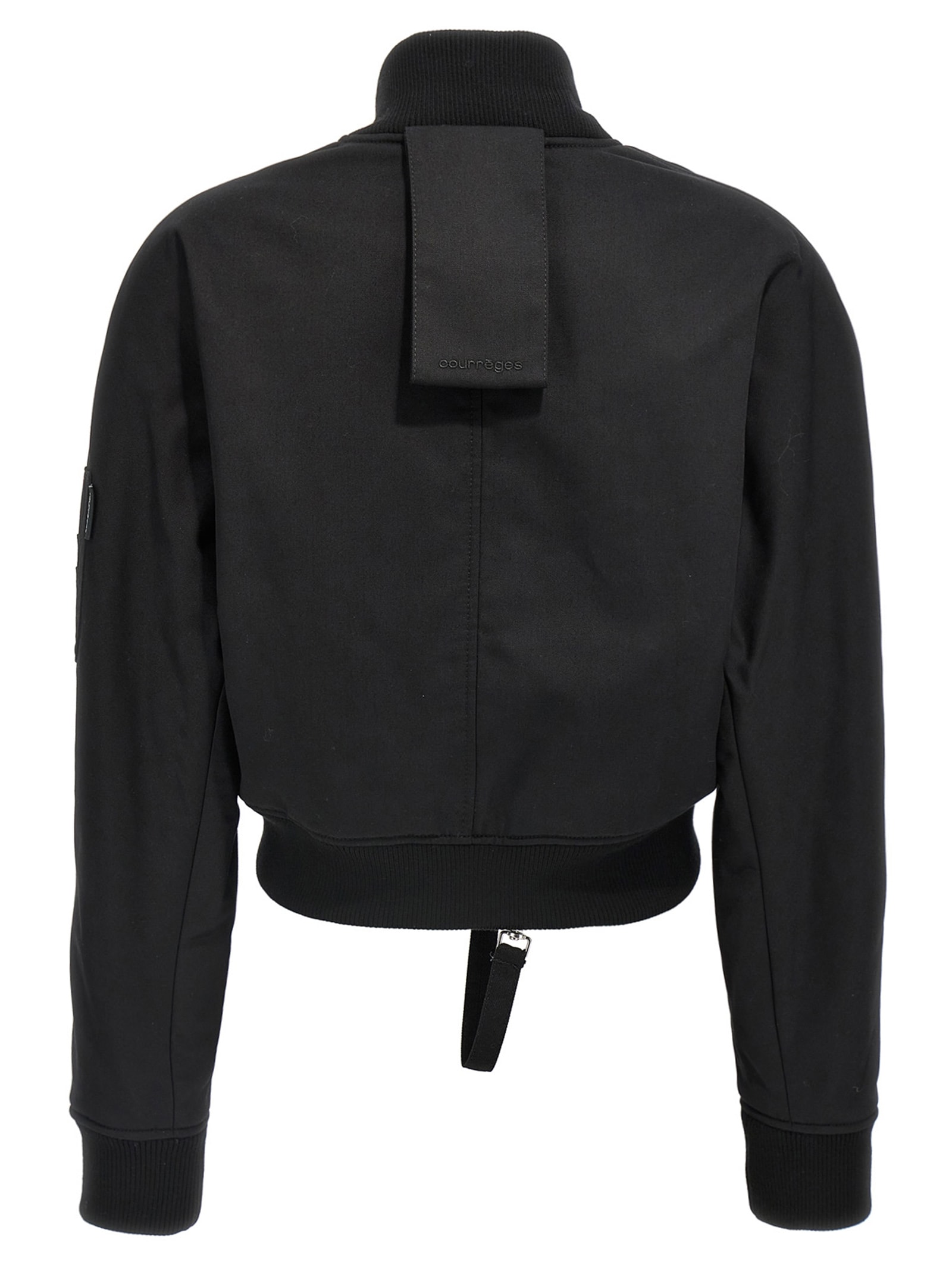 Courrèges Scuba Bomber Jacket Casual Jackets And Parka Black In Black