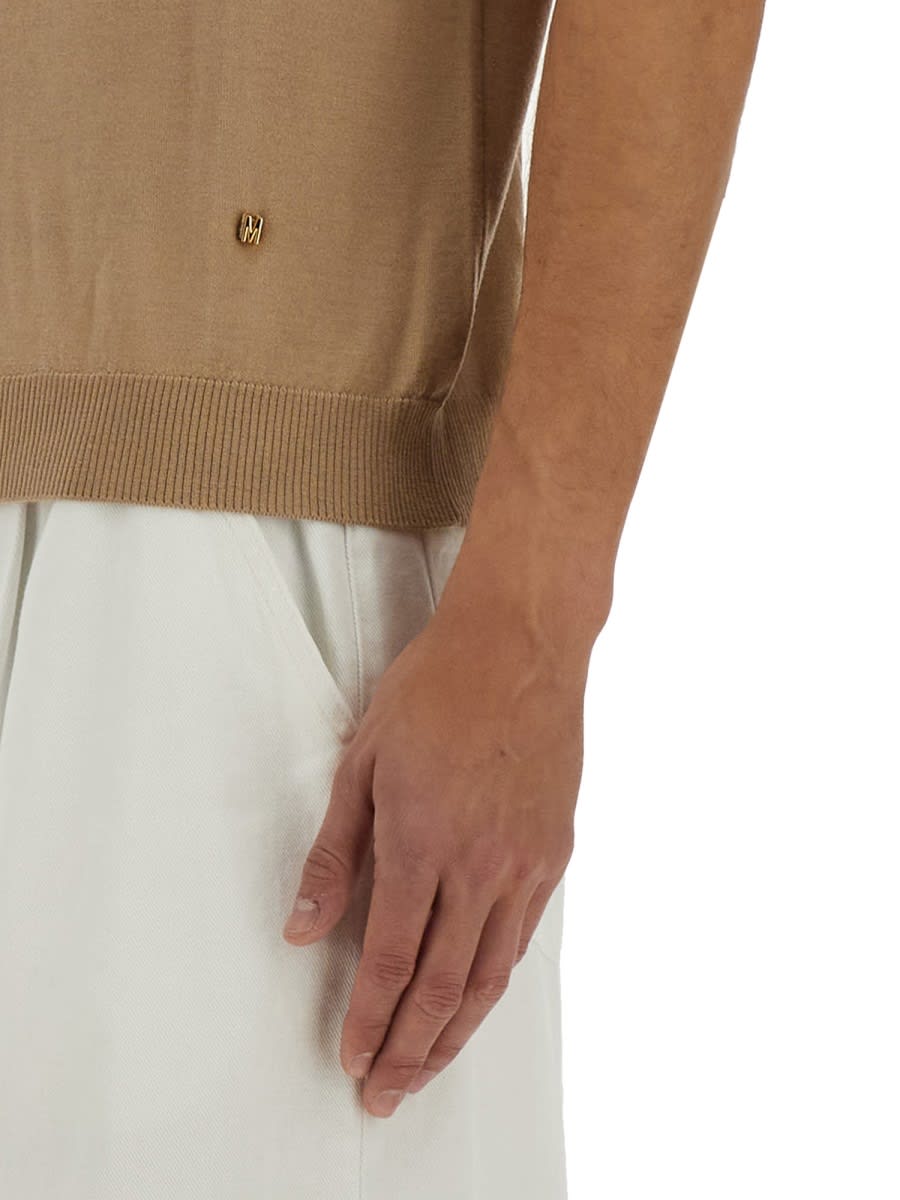 Moschino Couture Beige Wool Silk Sweater