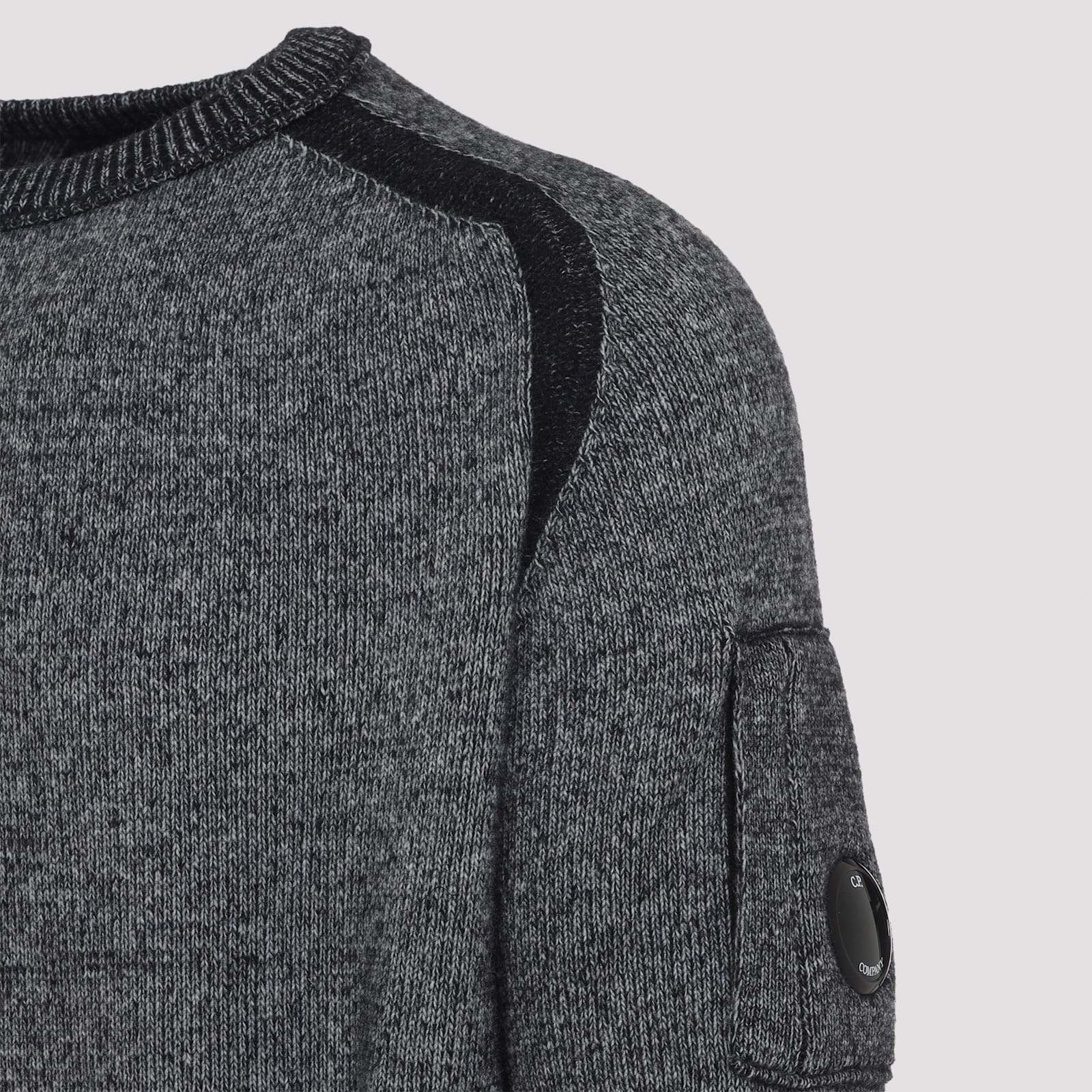 C.p. Company C.p.company Anthracite Melange Grey Pullover In Gray