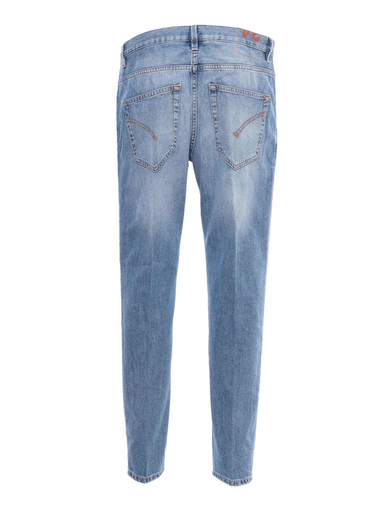 Shop Dondup Washed Effect Jeans In Blue