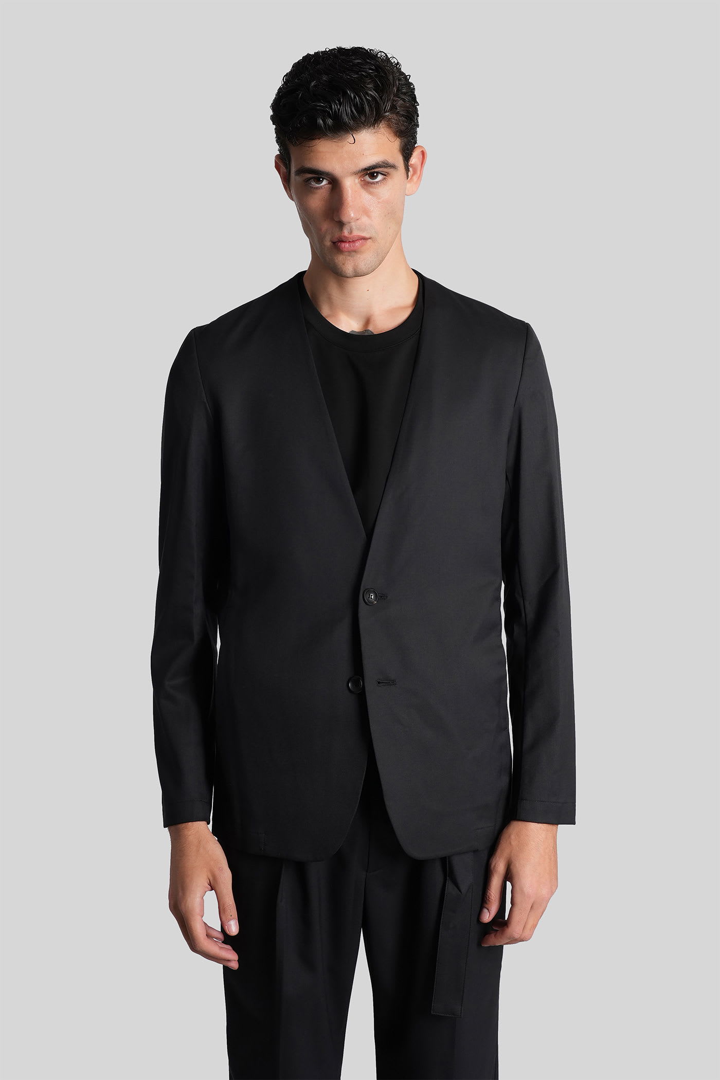 Attachment Blazer In Black Polyester In Black