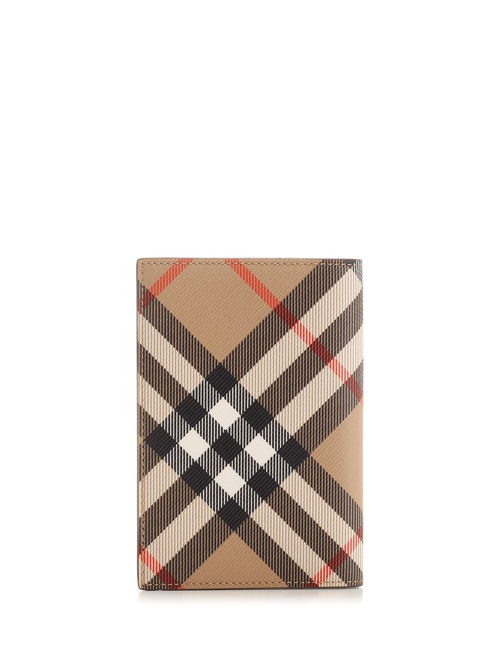 Shop Burberry Passport Holder In Beige