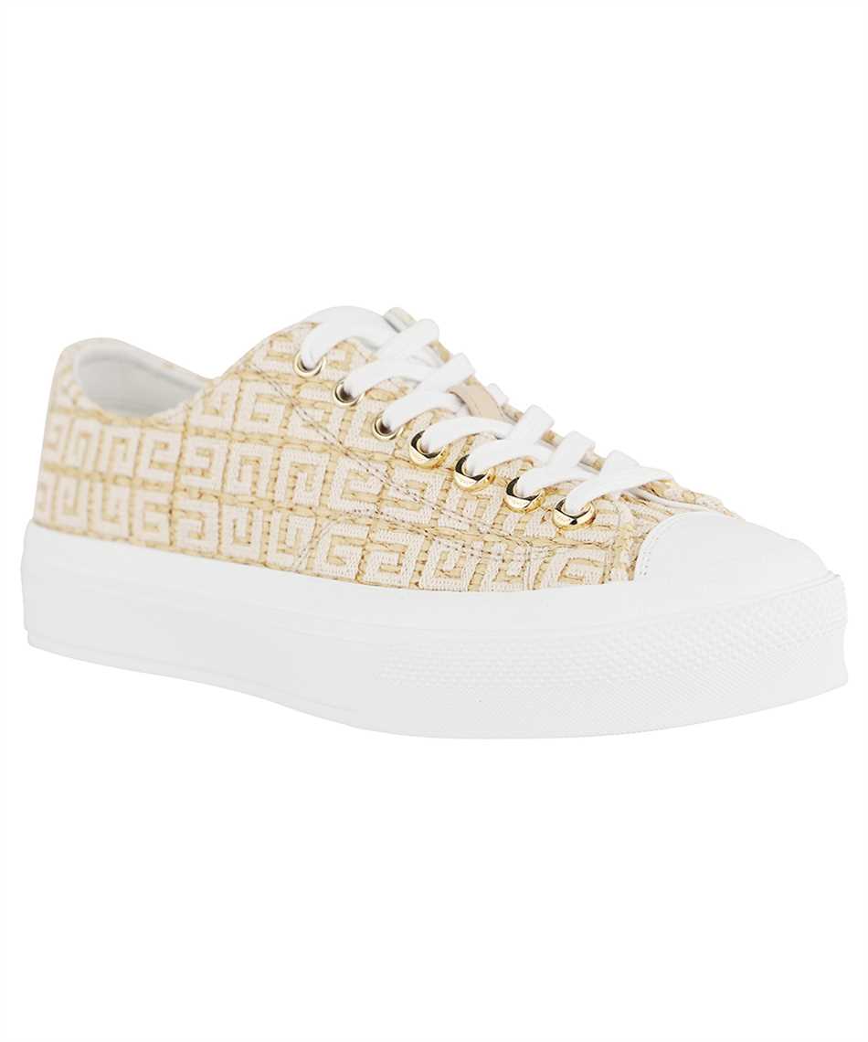 Givenchy 4g-pattern Platform Sneakers In White