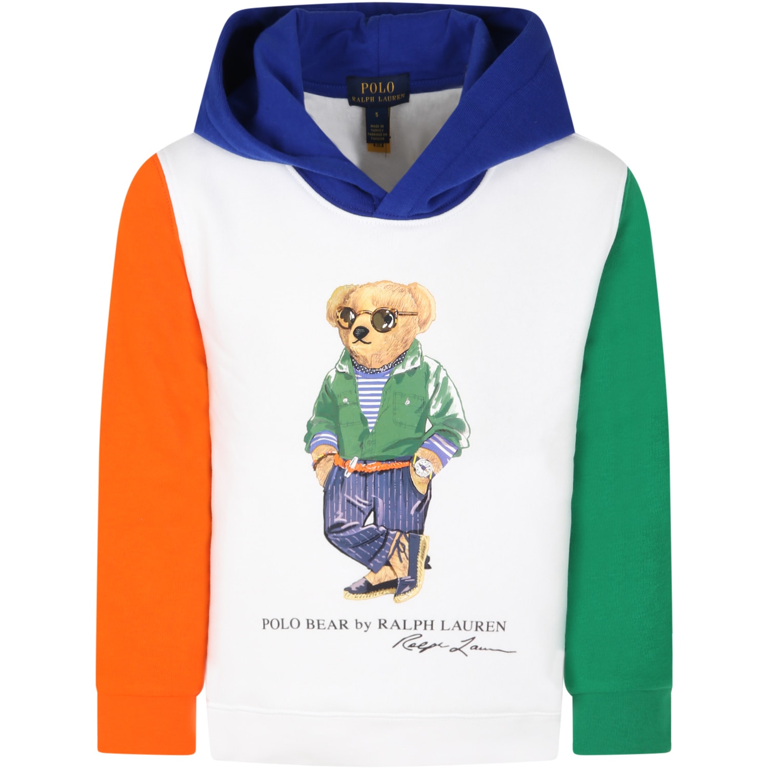 Ralph Lauren Multicolor Sweatshirt For Boy With Bear