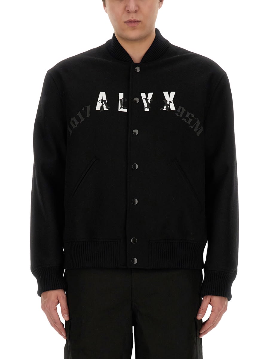 Bomber Jacket With Logo