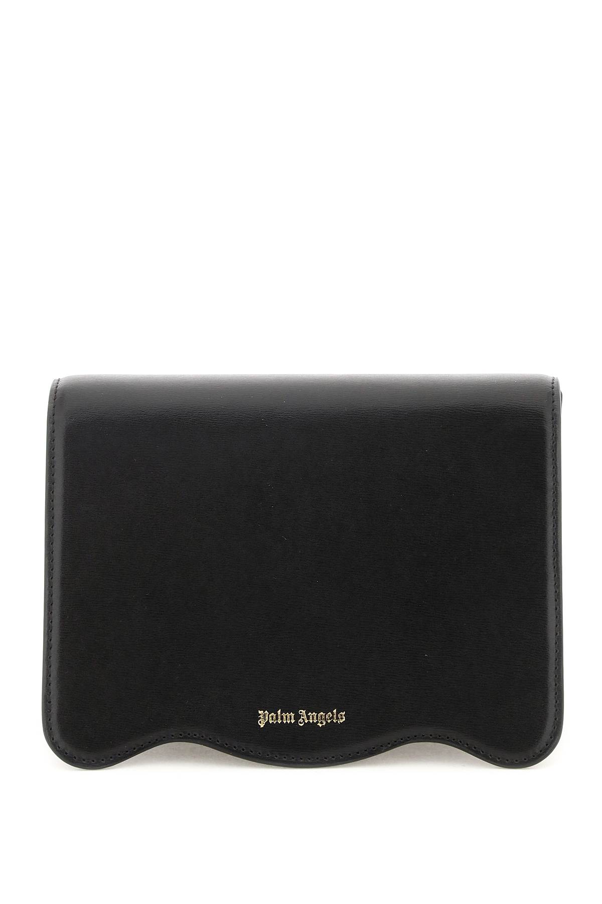 Palm Angels Medium Palm Beach Bag In Black Gold (black)