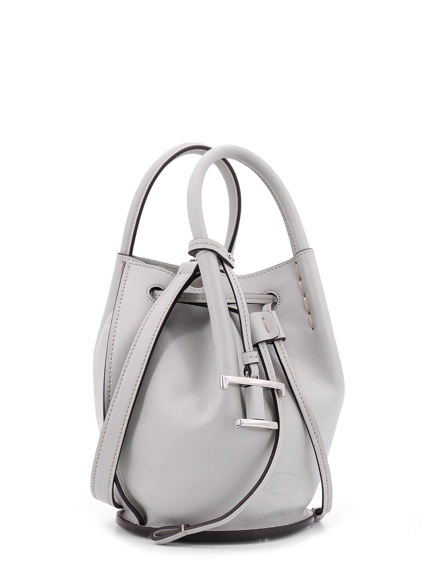 TOD'S EXPOSED STITCH MINI BUCKET BAG
