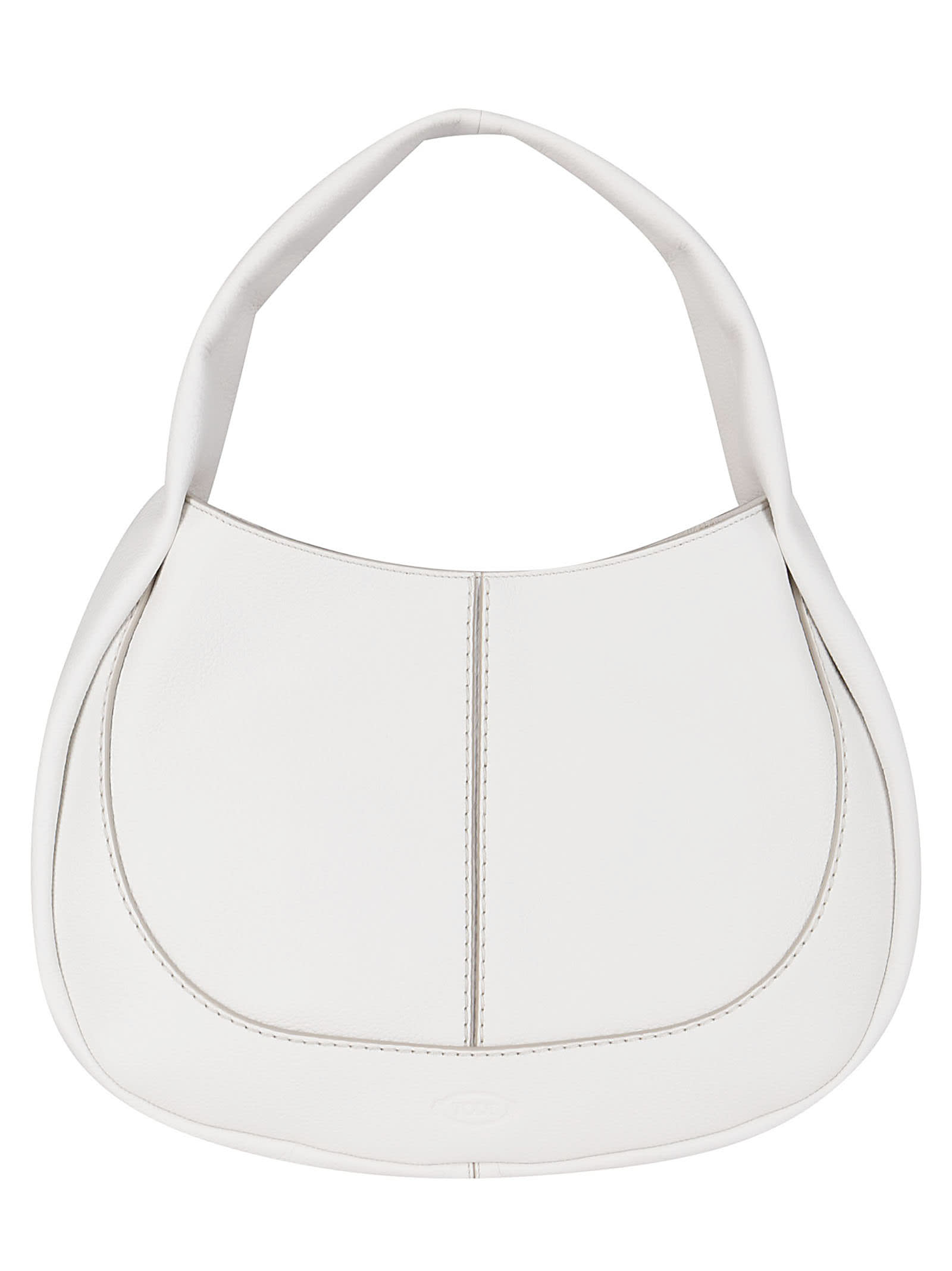 TOD'S WHITE LEATHER TOTE BAG,XBWAOUS0300UCAB015