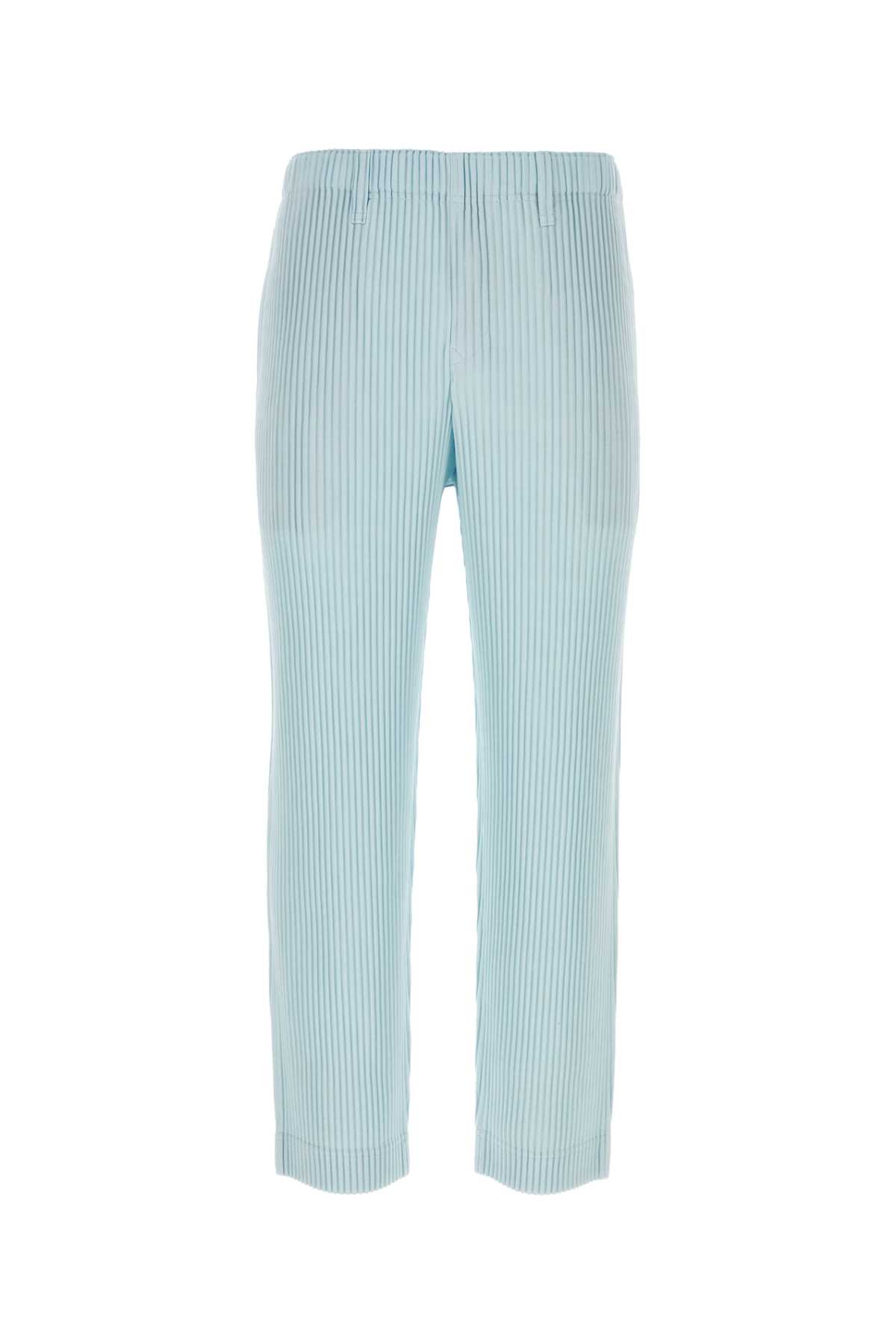 ISSEY MIYAKE PASTEL LIGHT BLUE POLYESTER PANT 