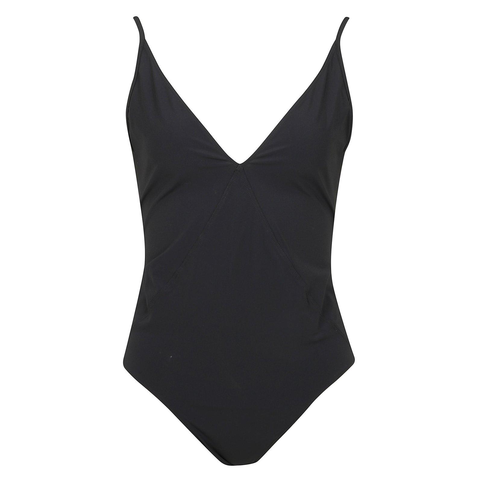 Deep V-neck One-piece Swimsuit