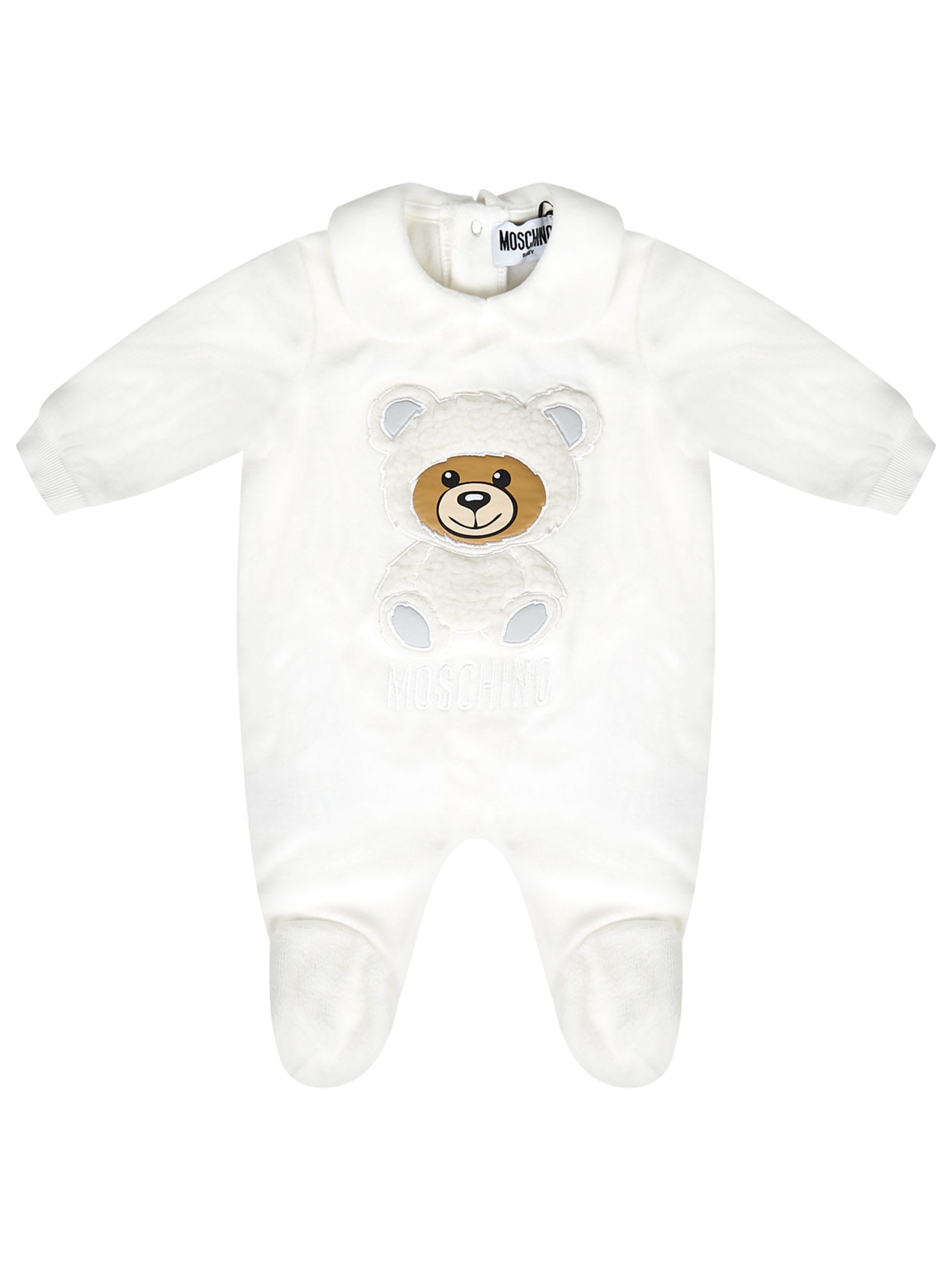 Moschino Kids Teddy Embroidery Romper