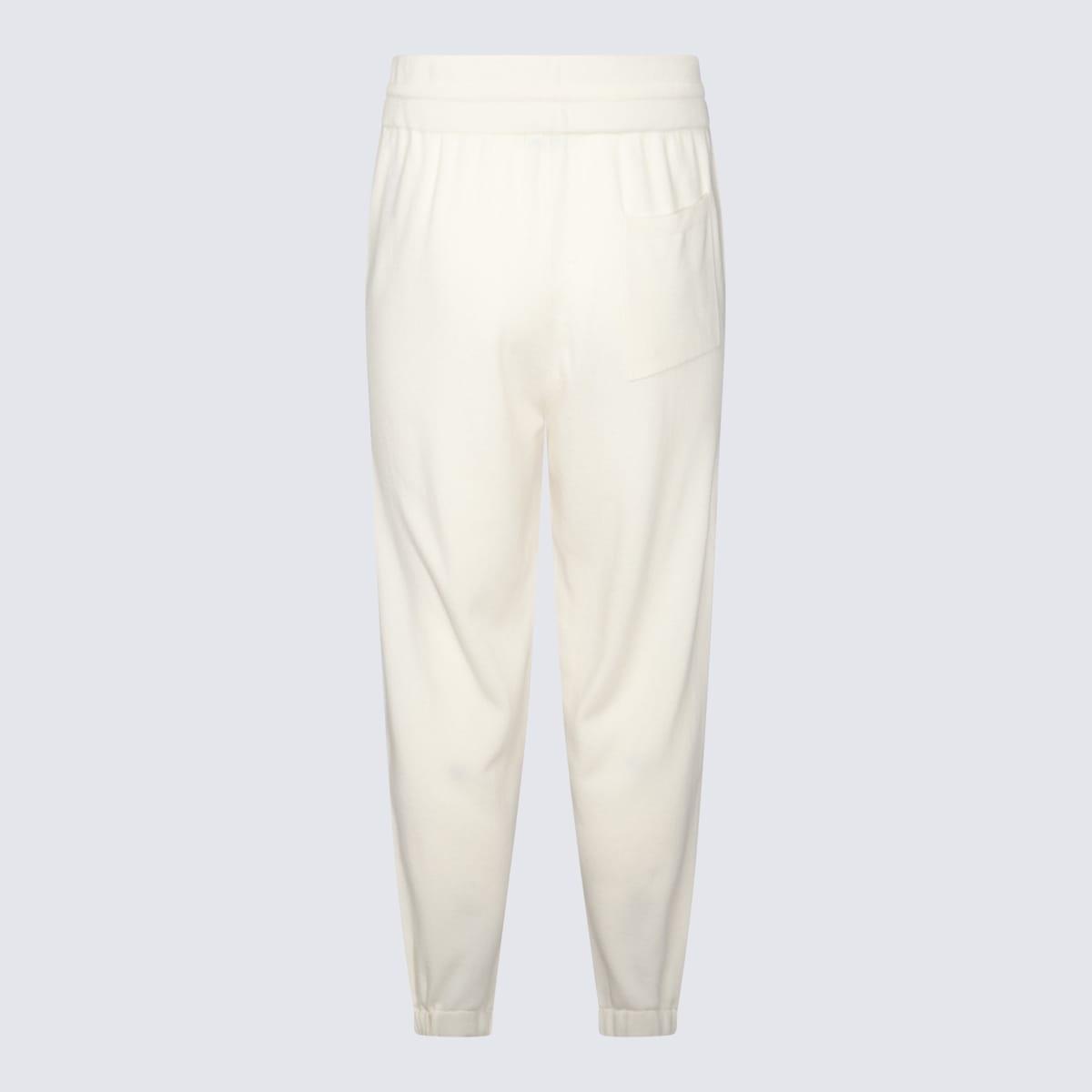 Shop Malo White Wool Pants In Margherita