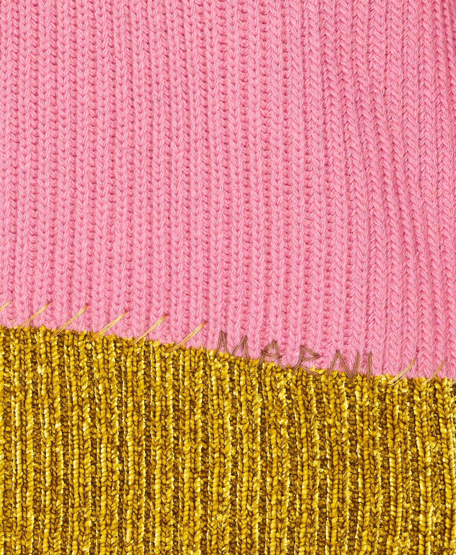 Marni Crewneck Hood Kangaroo Pocket Long Sleeves Ribbed Cuffs In Pink