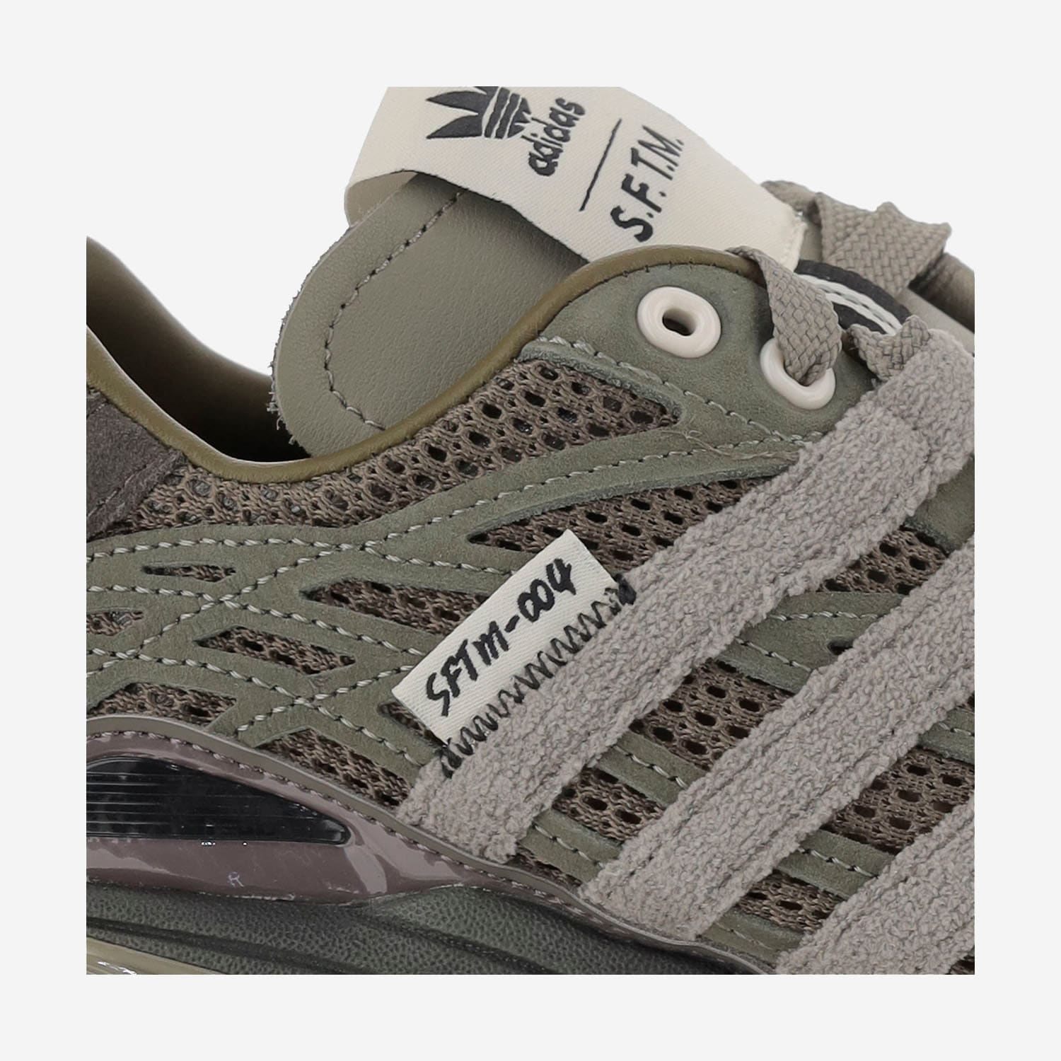 Adidas Originals Adistar Cushion Sneakers In Green Suede And Fabric In Multi