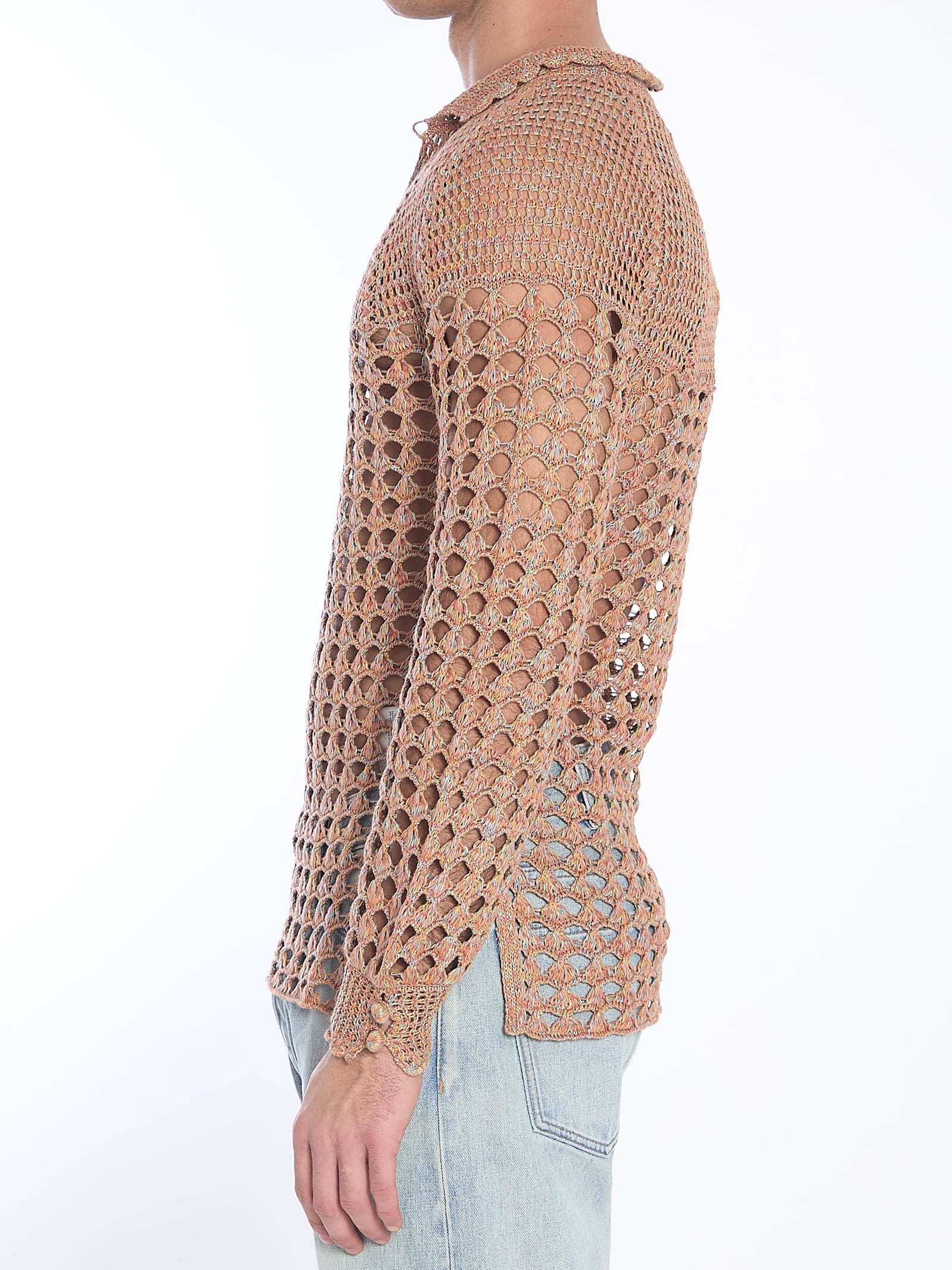 Valentino Openwork Sweater Sweaters And Cardigans Multicolor
