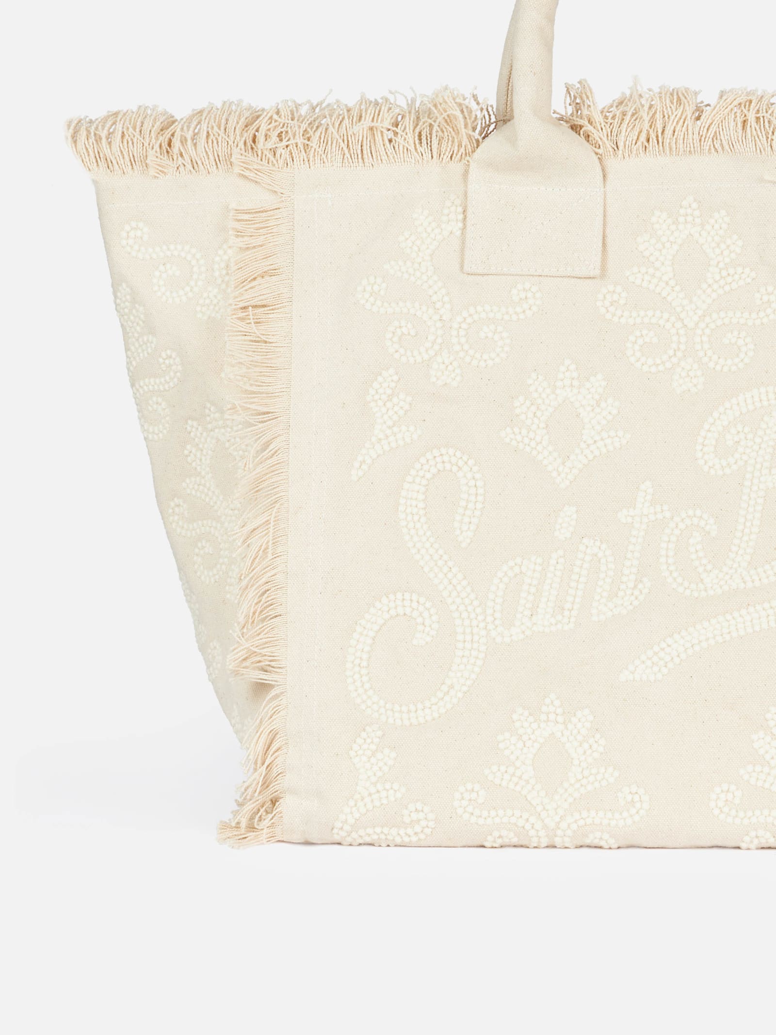 Shop Mc2 Saint Barth Vanity Rug White Tote Bag