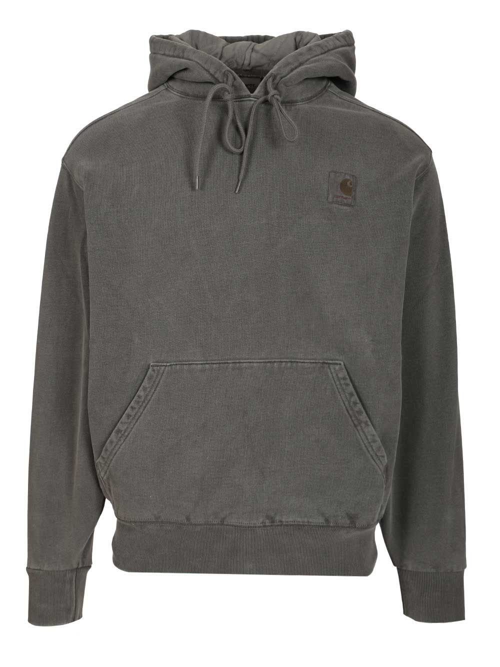 Carhartt Work In Progress Vista Logo Patch Hoodie In Black