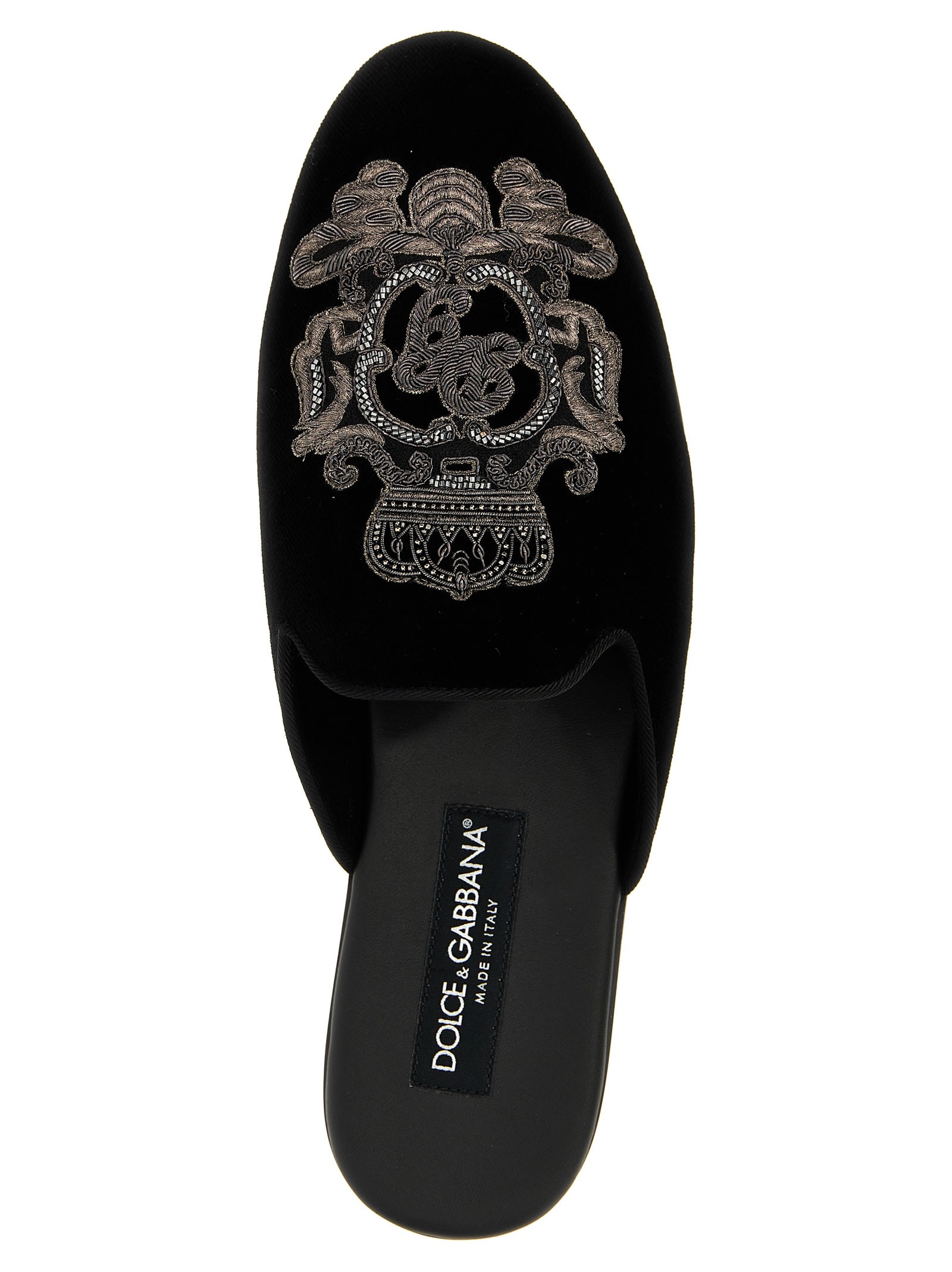 Dolce & Gabbana Slipper Blsaone In Black