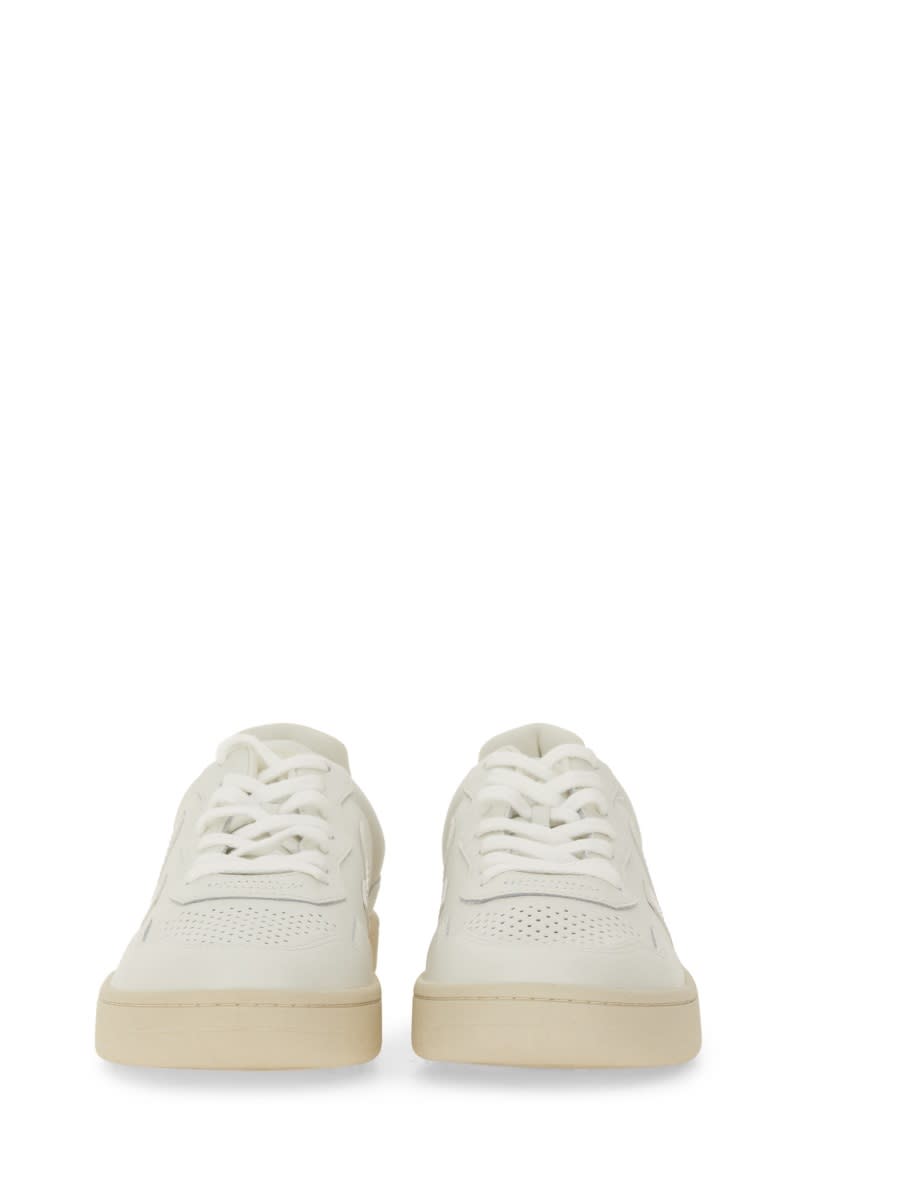 Veja White Leather V-90 Sneakers In White