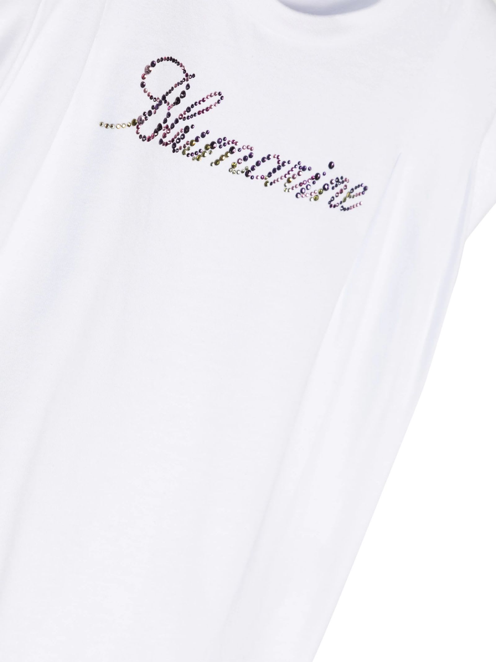 Shop Miss Blumarine T-shirts And Polos White