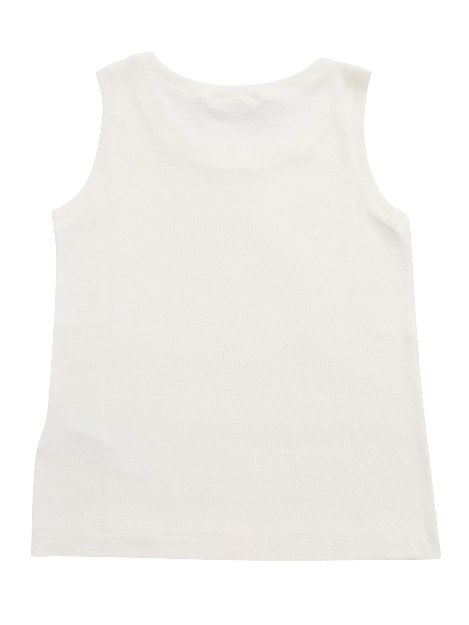 Monnalisa Fine-ribbed Tank Top In White