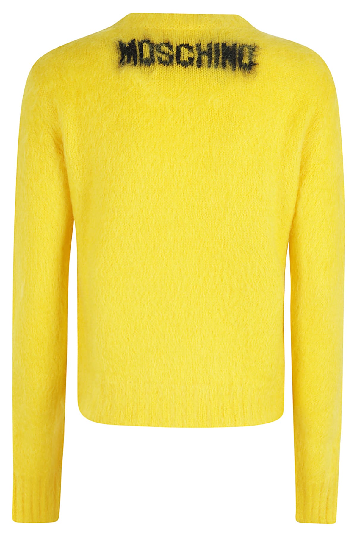 Shop Moschino Maglia In Fantasia Giallo