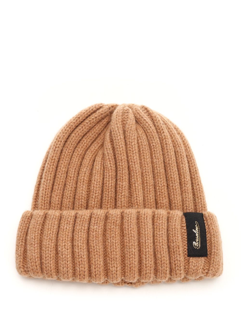 Shop Borsalino Ribbed Cashmere Beanie In Beige