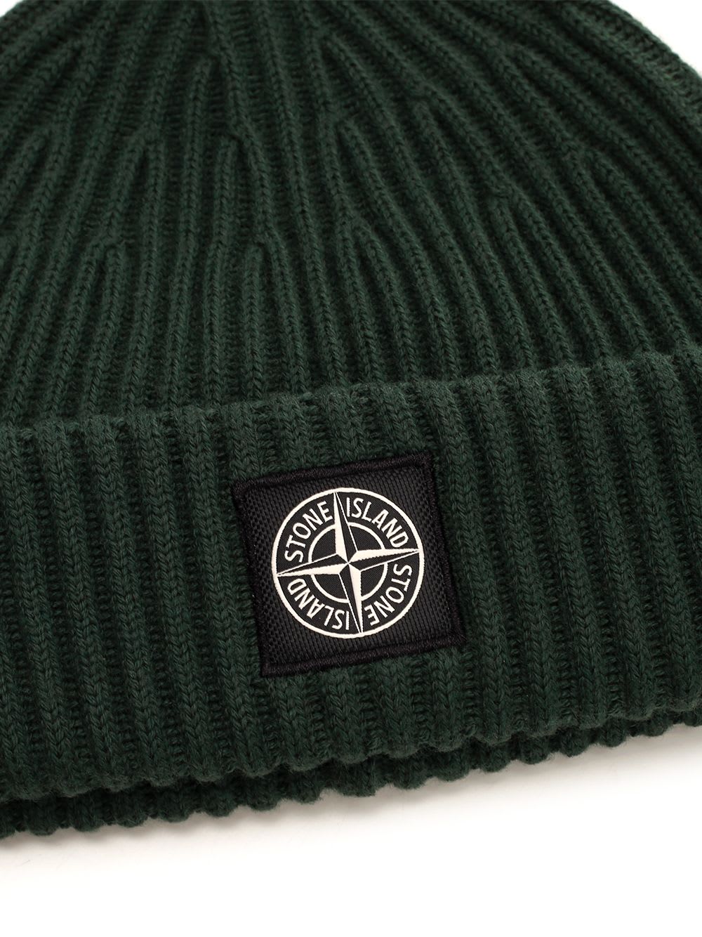 Shop Stone Island Rws Wool Hat In Green