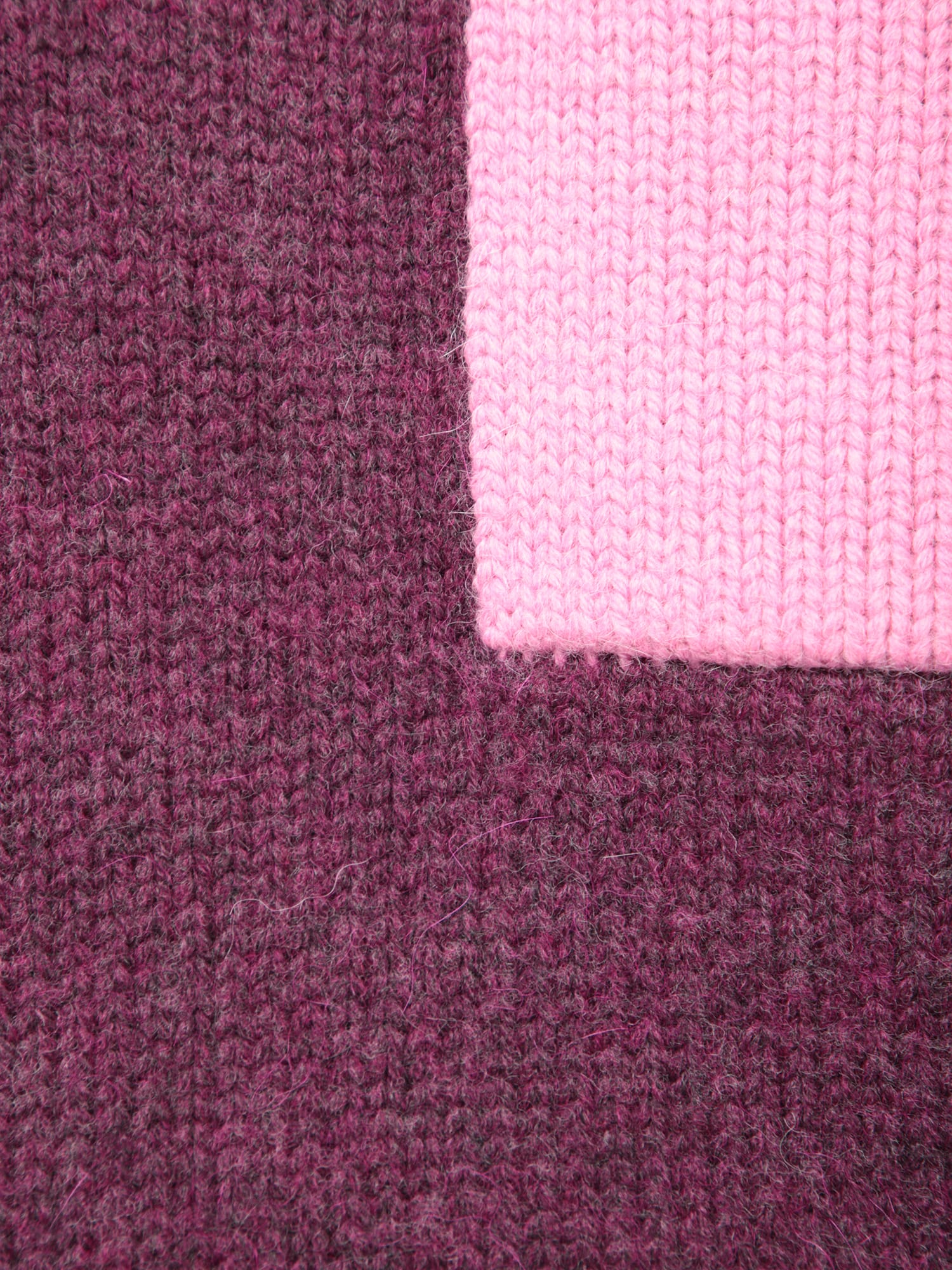 Shop Jw Anderson Plum And Pink Wool Sweater In Purple