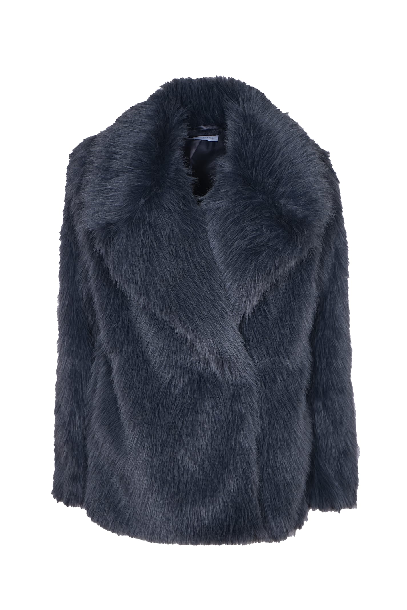 Shop Weili Zheng All-over Fur Applique Jacket In Grey