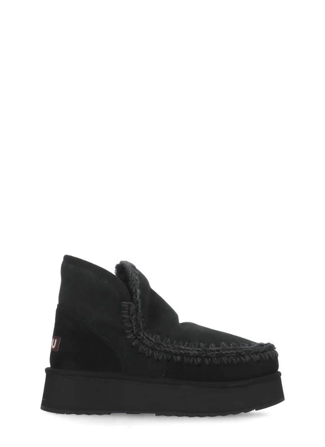 Shop Mou Mini Eskimo Platform Boots In Black