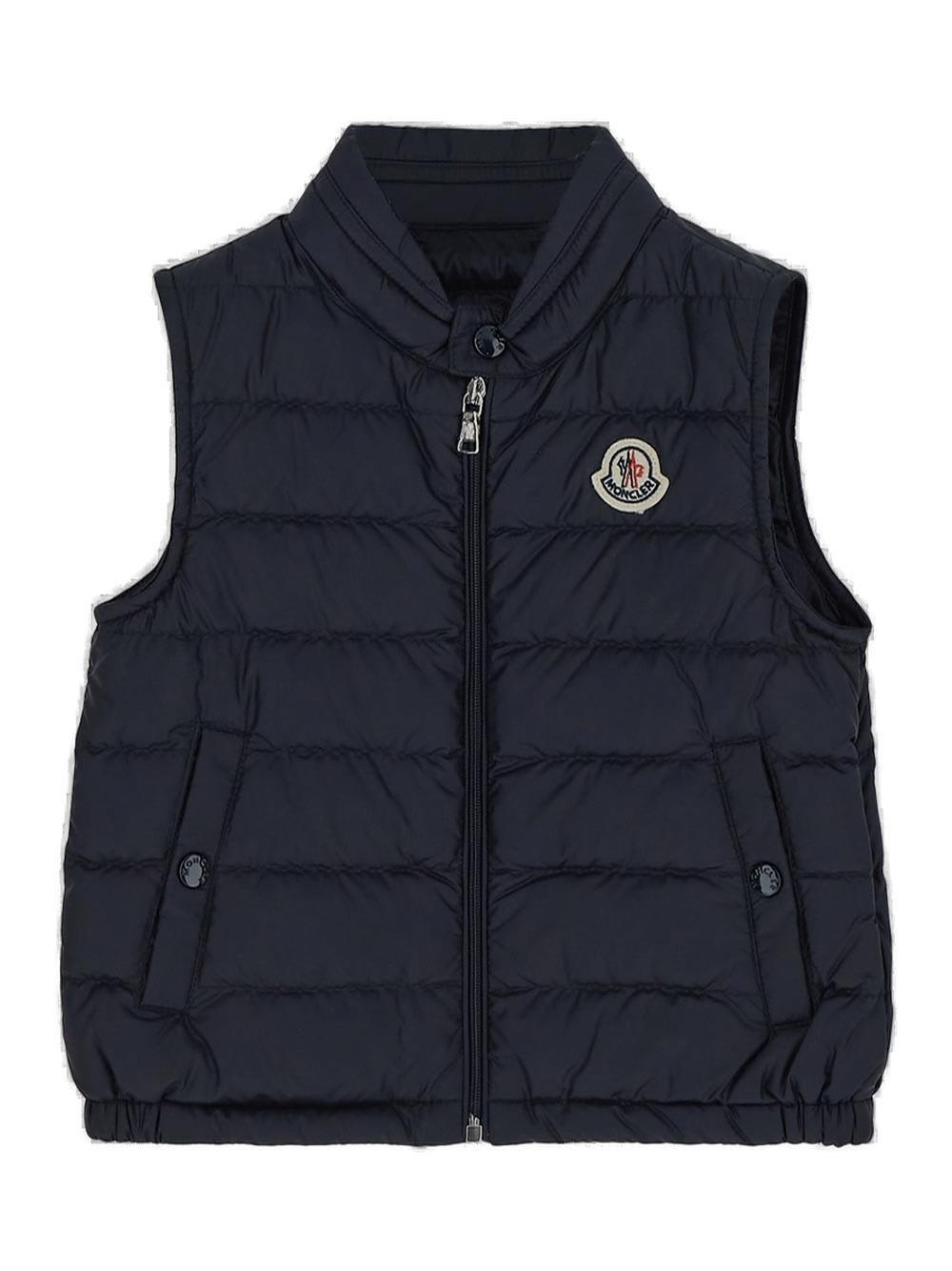 Moncler Kids' New Amaury Down Vest In Blue