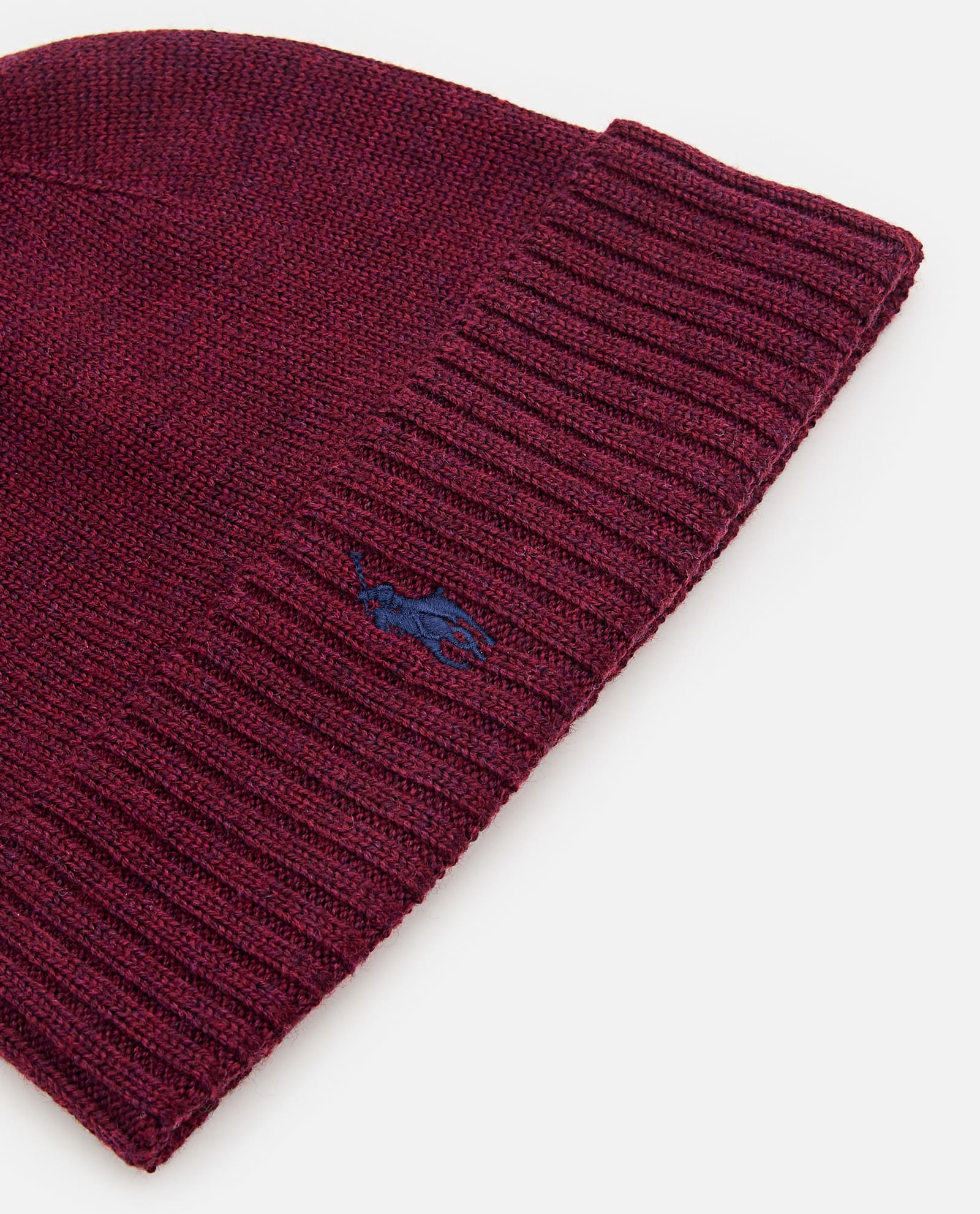 Polo Ralph Lauren Burgundy Wool Pony Beanie In Burgundy