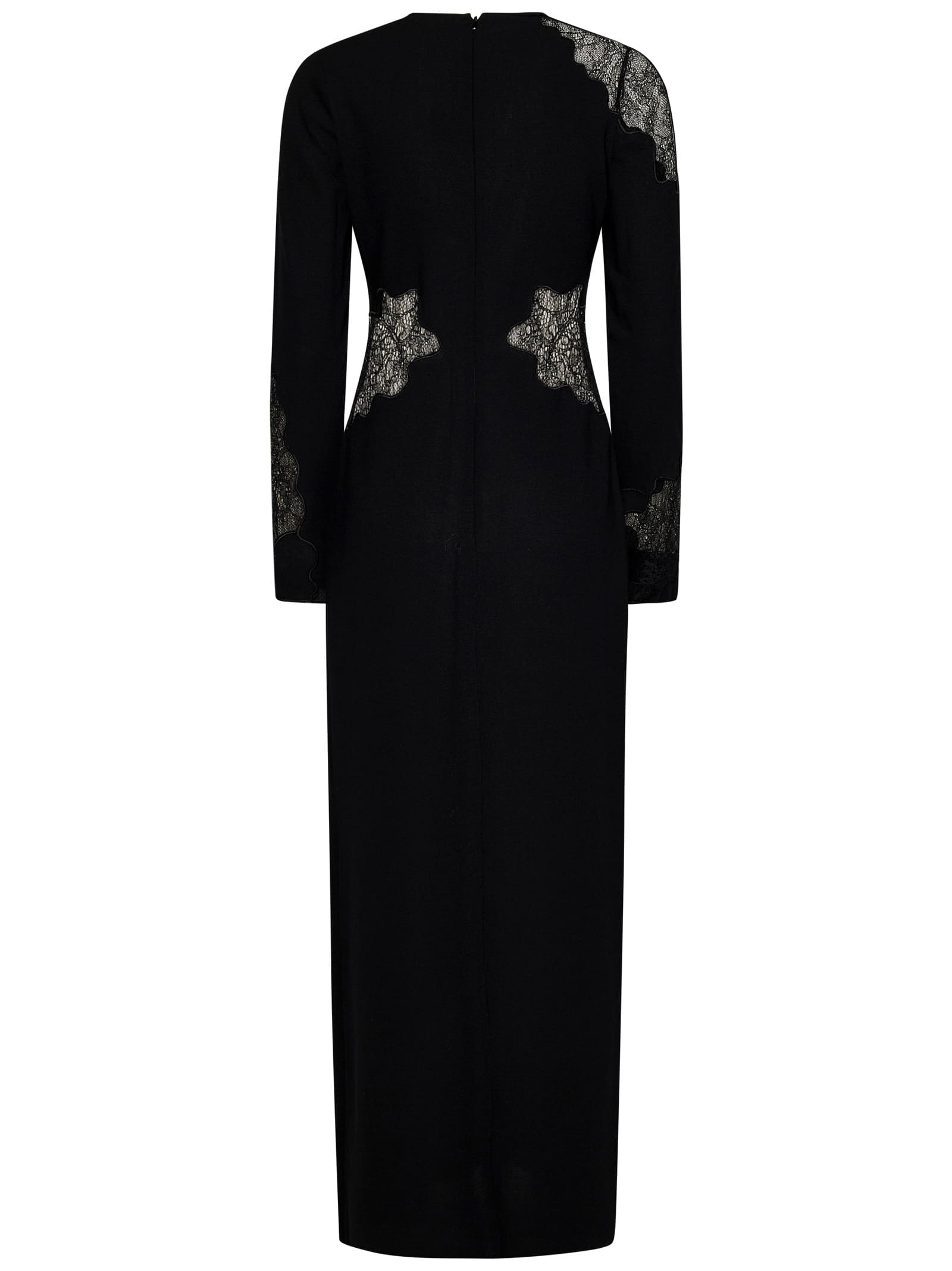 Shop Max Mara Maxmara Studio Enziana Long Dress In Black