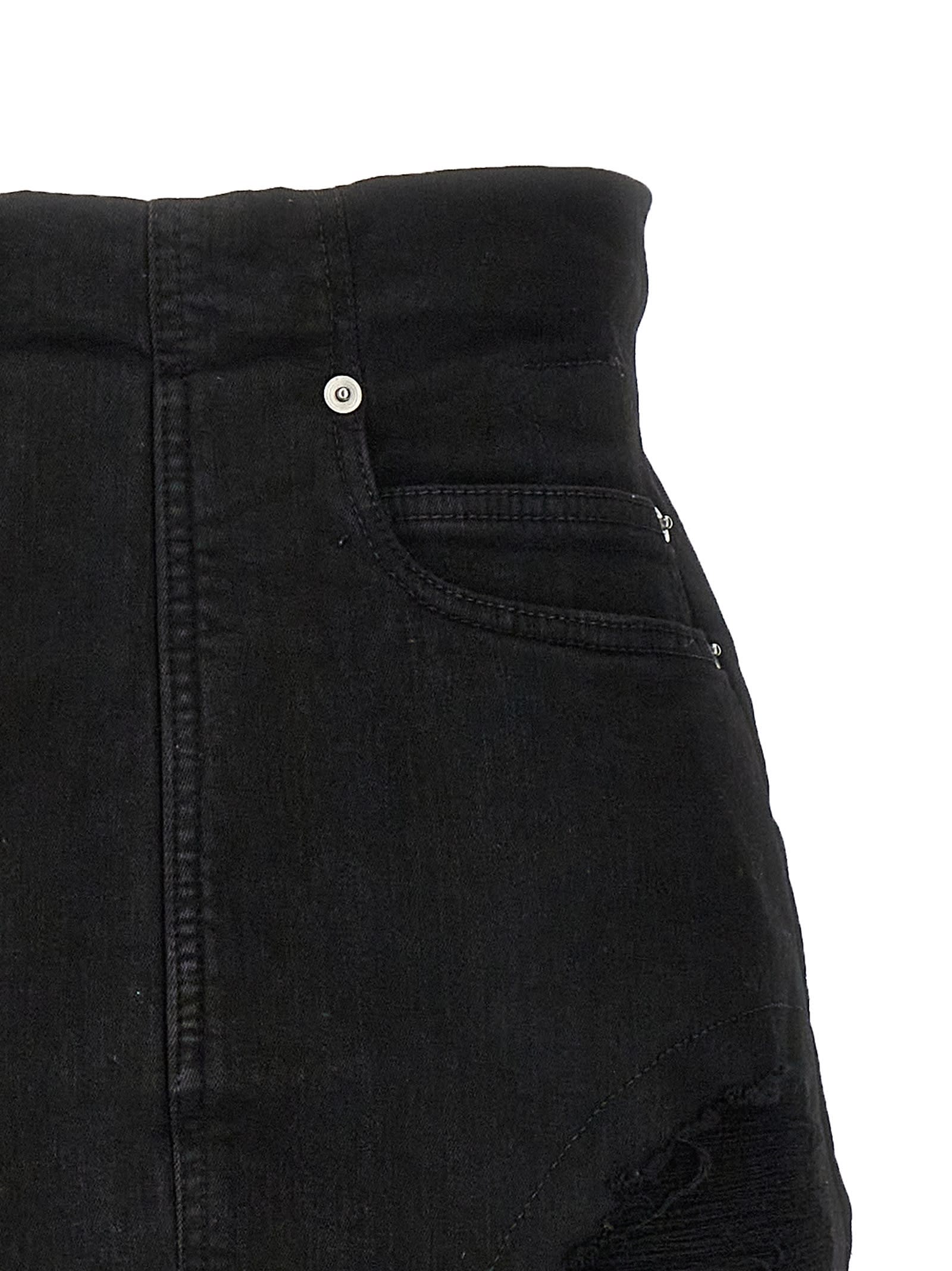 Shop Drkshdw Dirt Cutoffs Shorts In Black