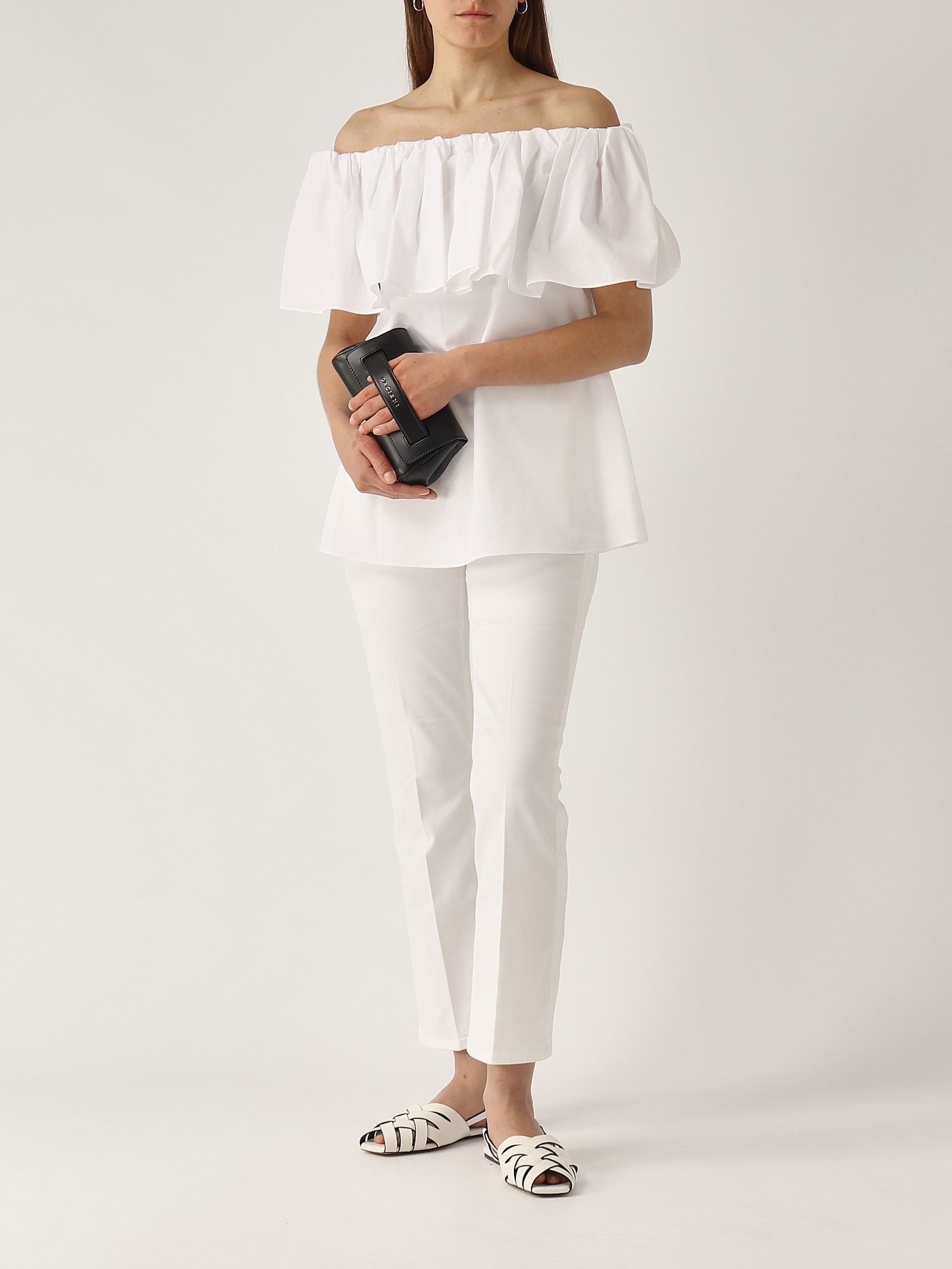 Max Mara Peccati Blouse In Bianco
