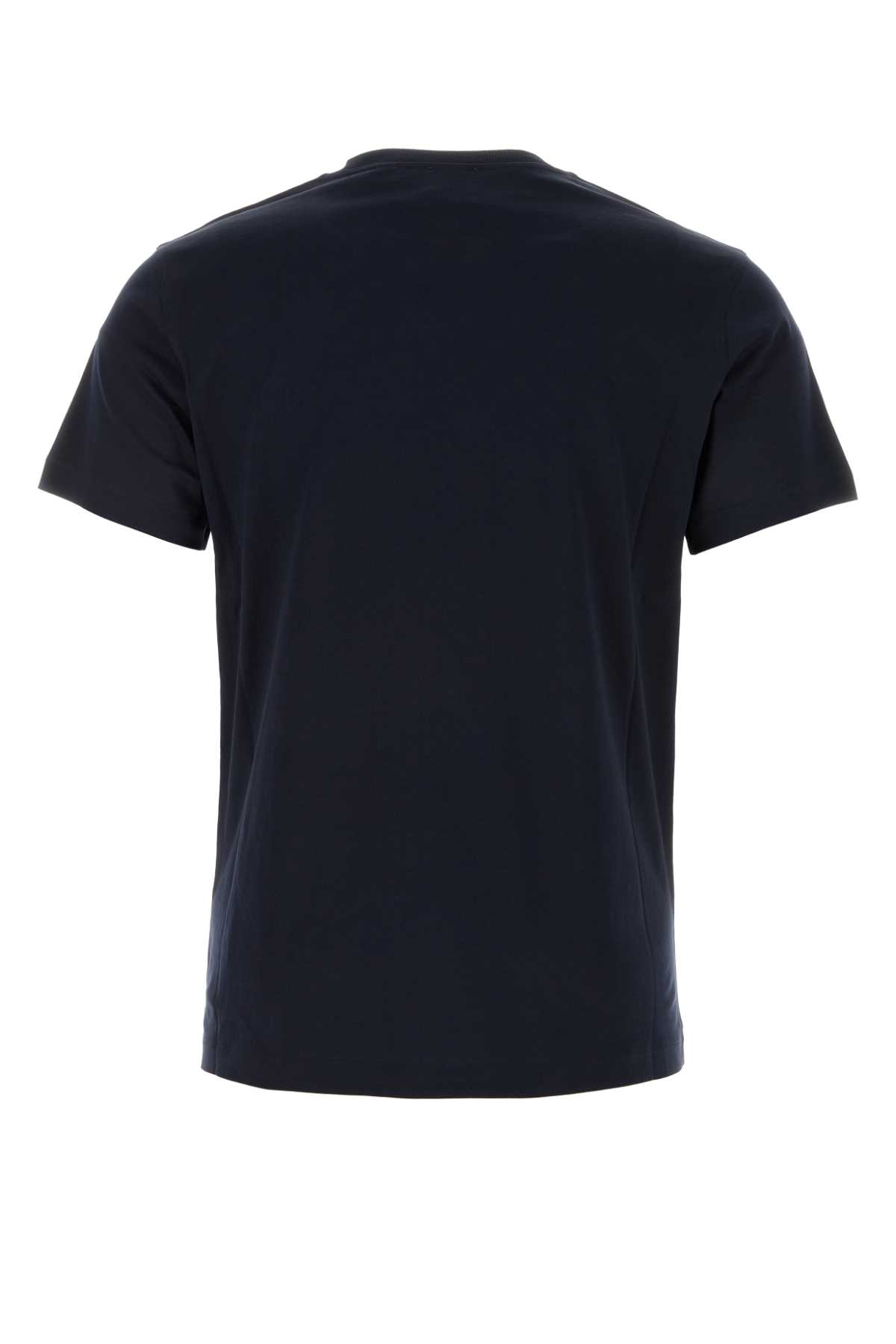 Shop Burberry Midnight Blue Cotton T-shirt In Coalblue
