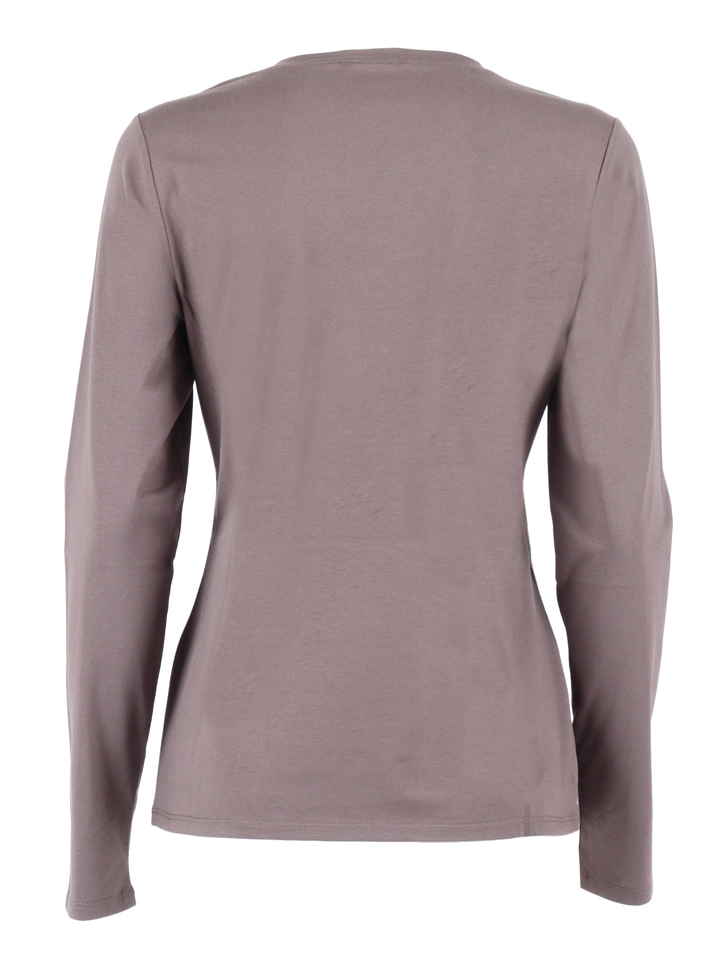 P.a.r.o.s.h Long-sleeve Crew-neck T-shirt In Gray