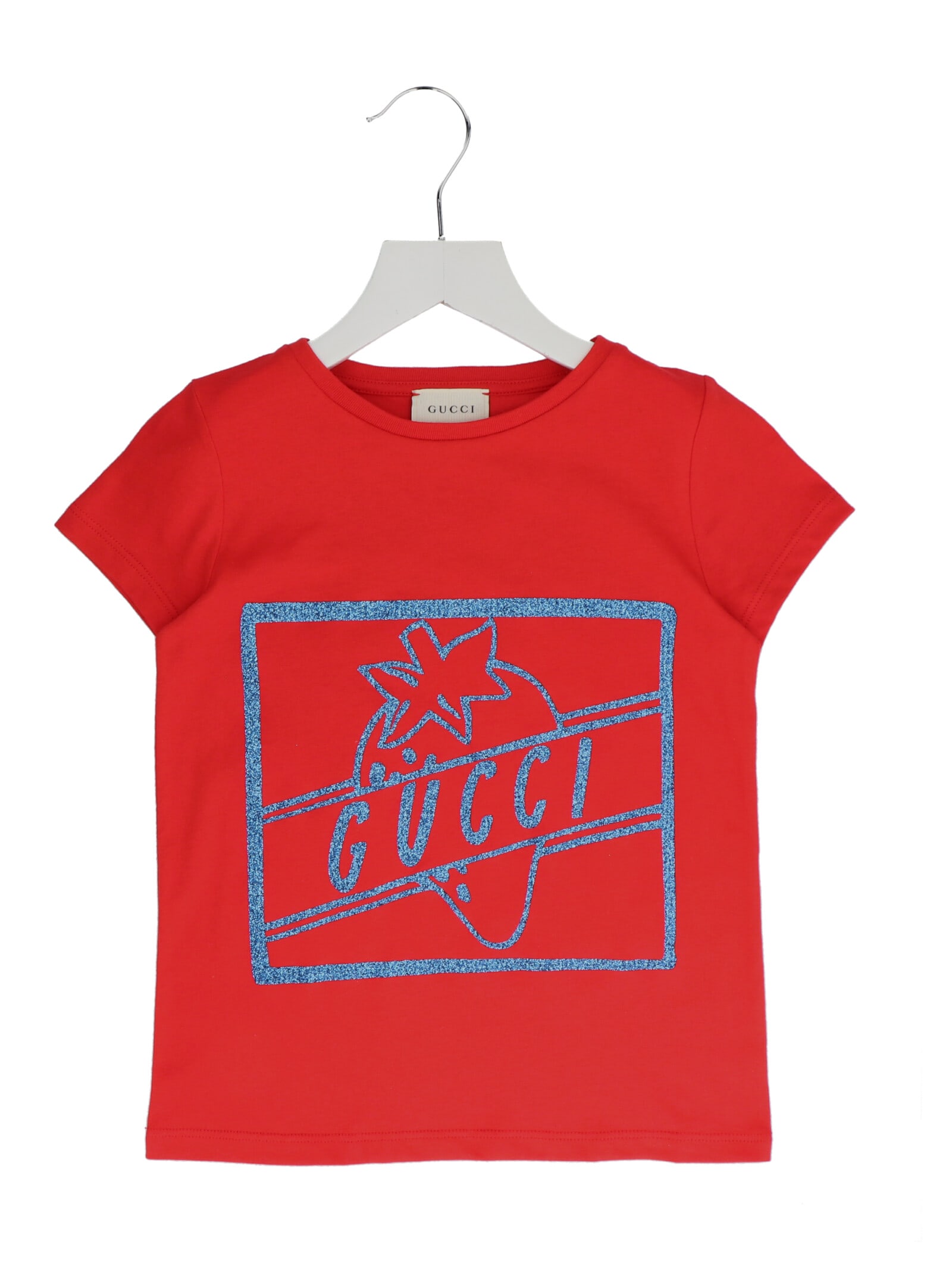 Gucci Gucci 'strawberry' T-shirt - Red - 11016379 | italist