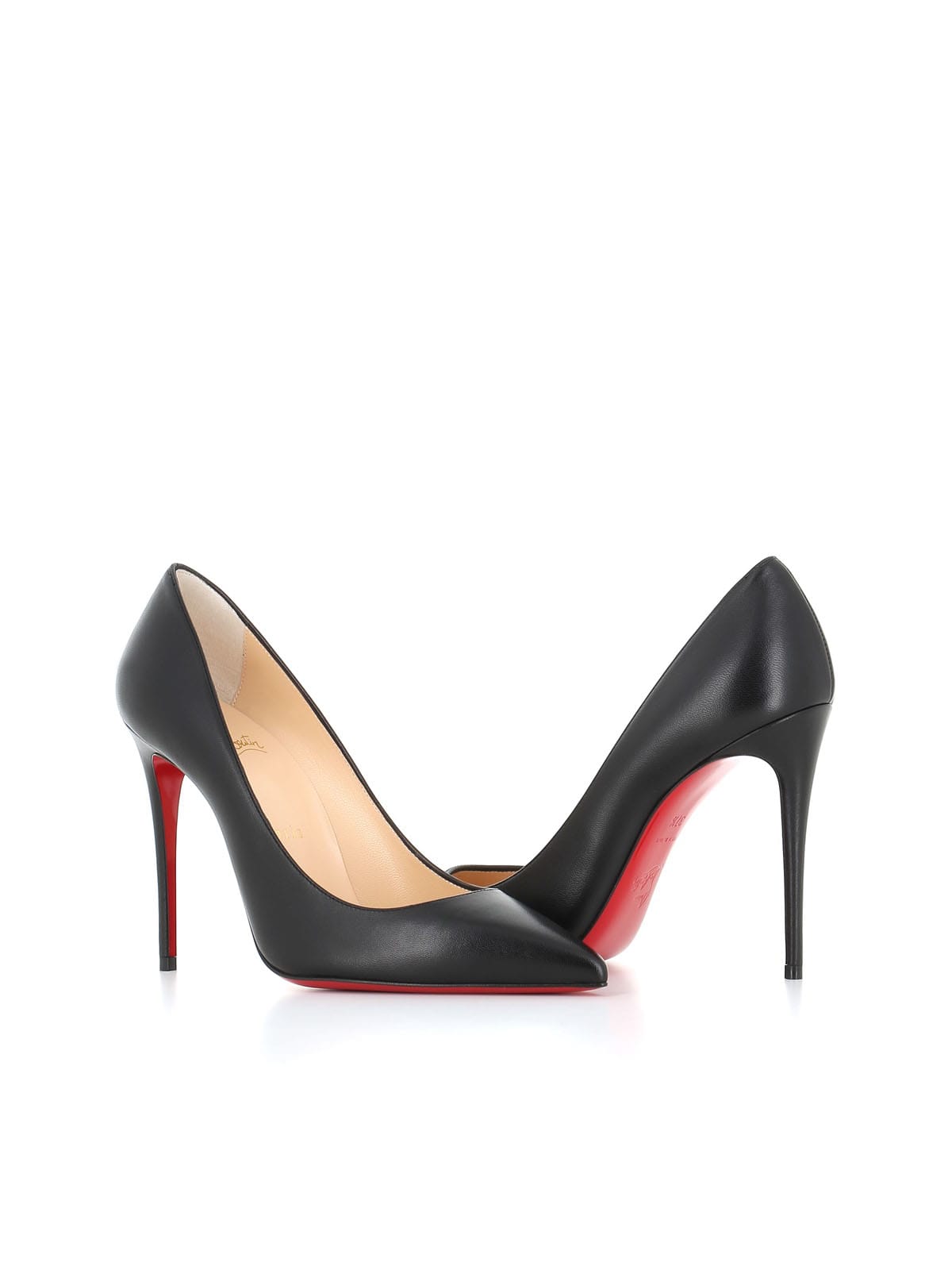 Shop Christian Louboutin Décolleté Kate 100 In Black