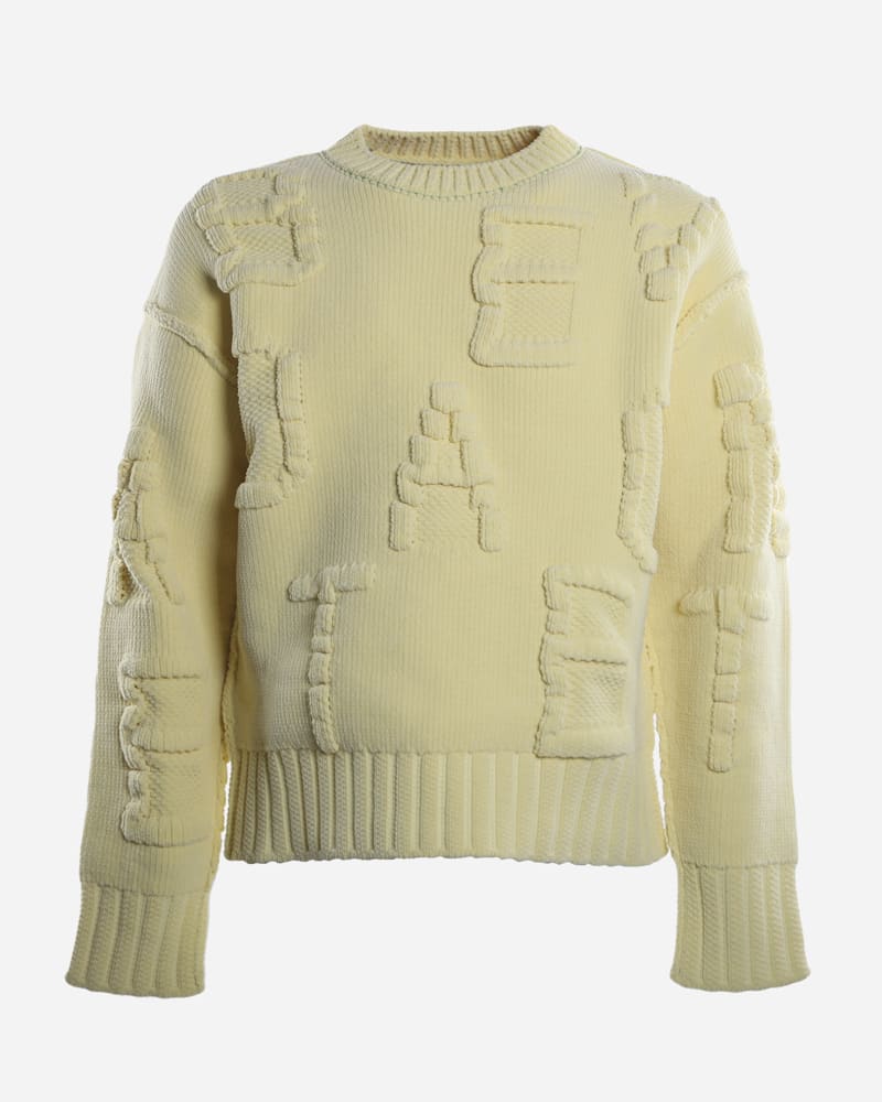 Bottega Veneta Chenille Sweater With All-over Embossed Logo
