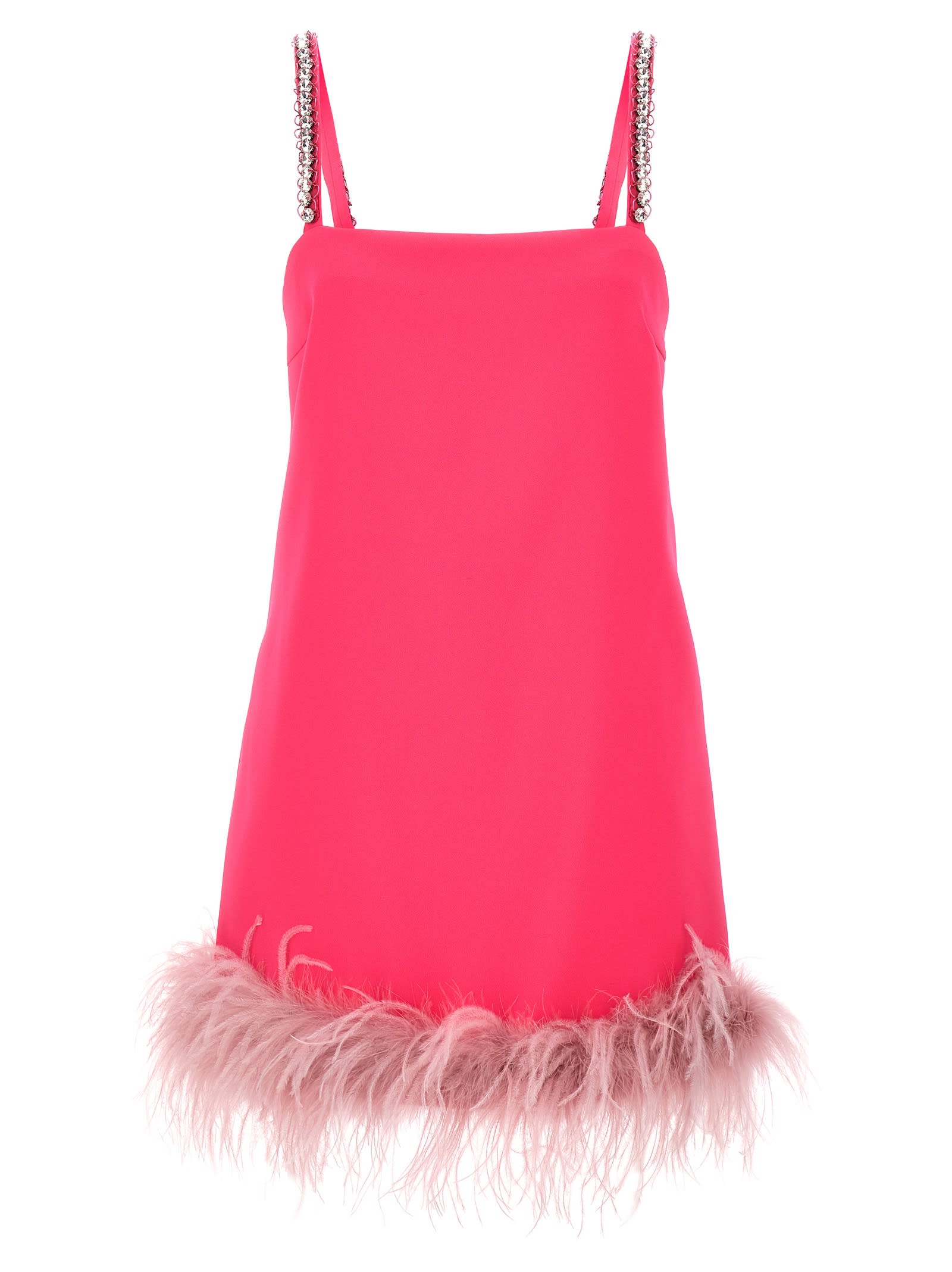Shop Pinko Trebbiano Dress In Fuchsia