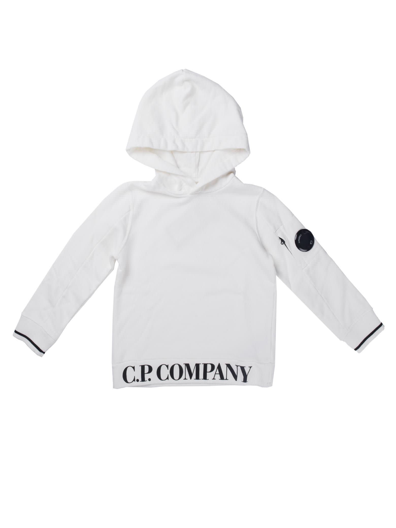 C.P. Company Sweatshirts - Sweat Hooded White