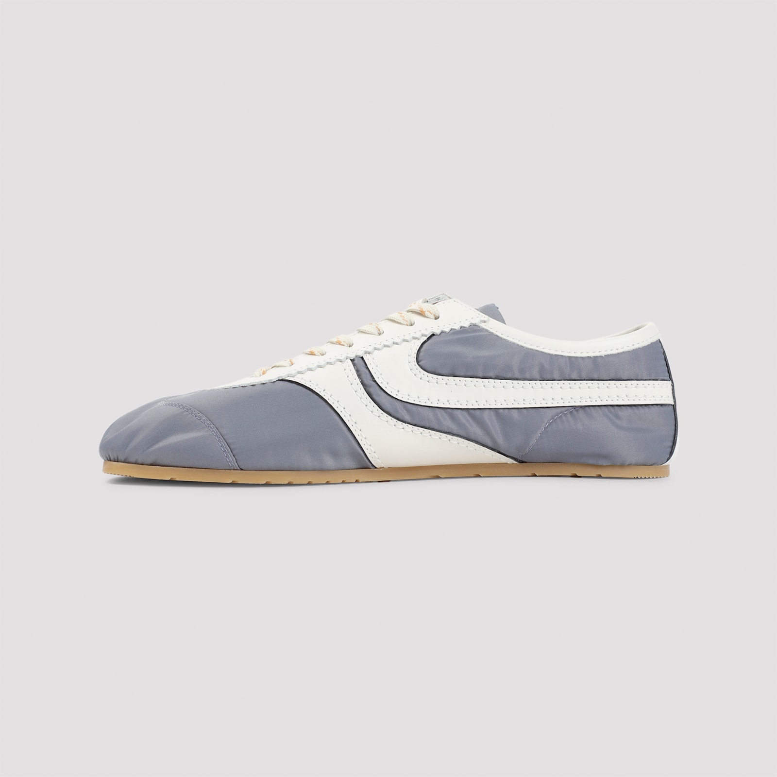 Dries Van Noten Low-profile Blue Sneakers With Contrasting Side Stripes In Blue