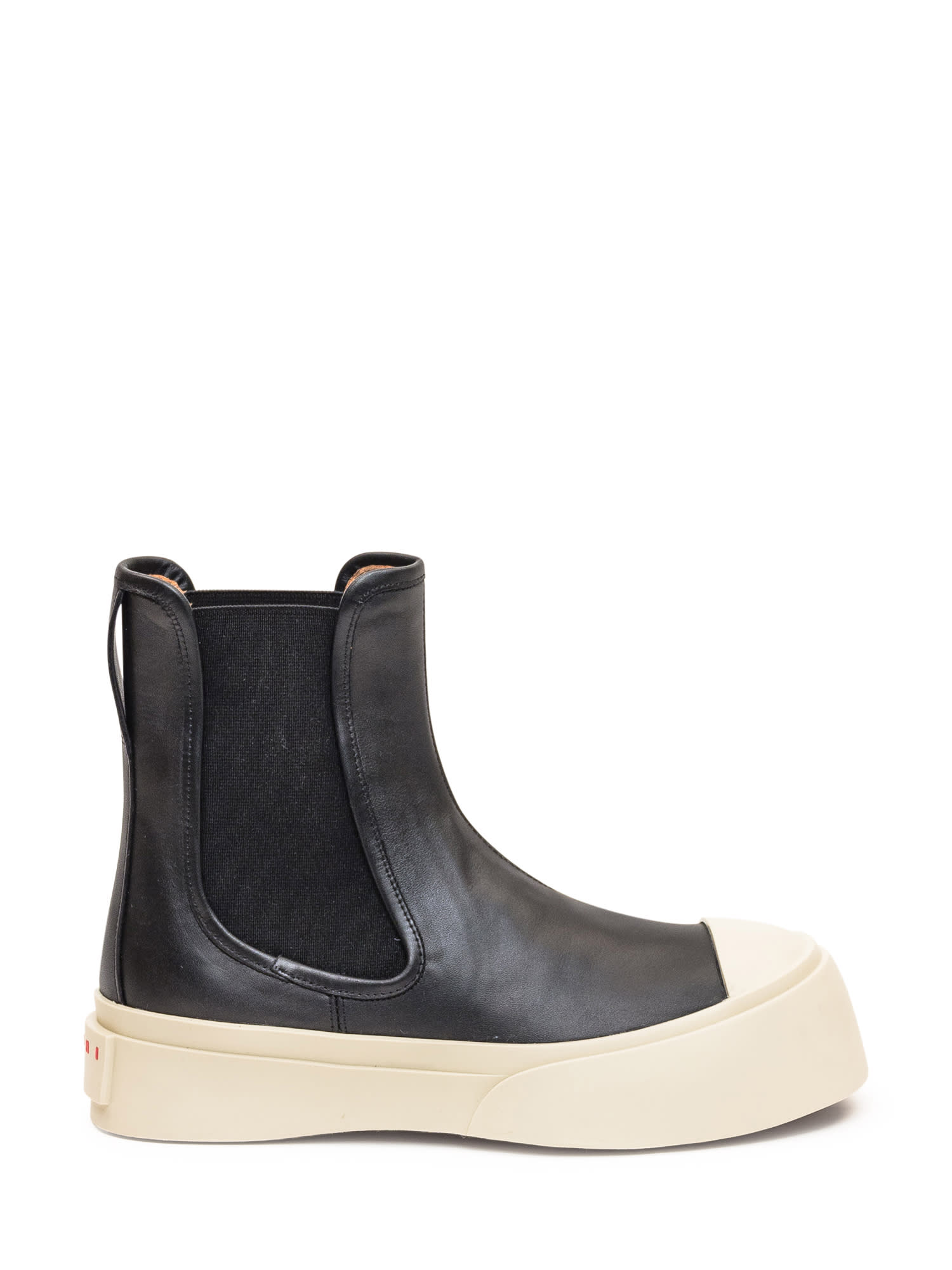 Shop Marni Chelsea Boot In Black