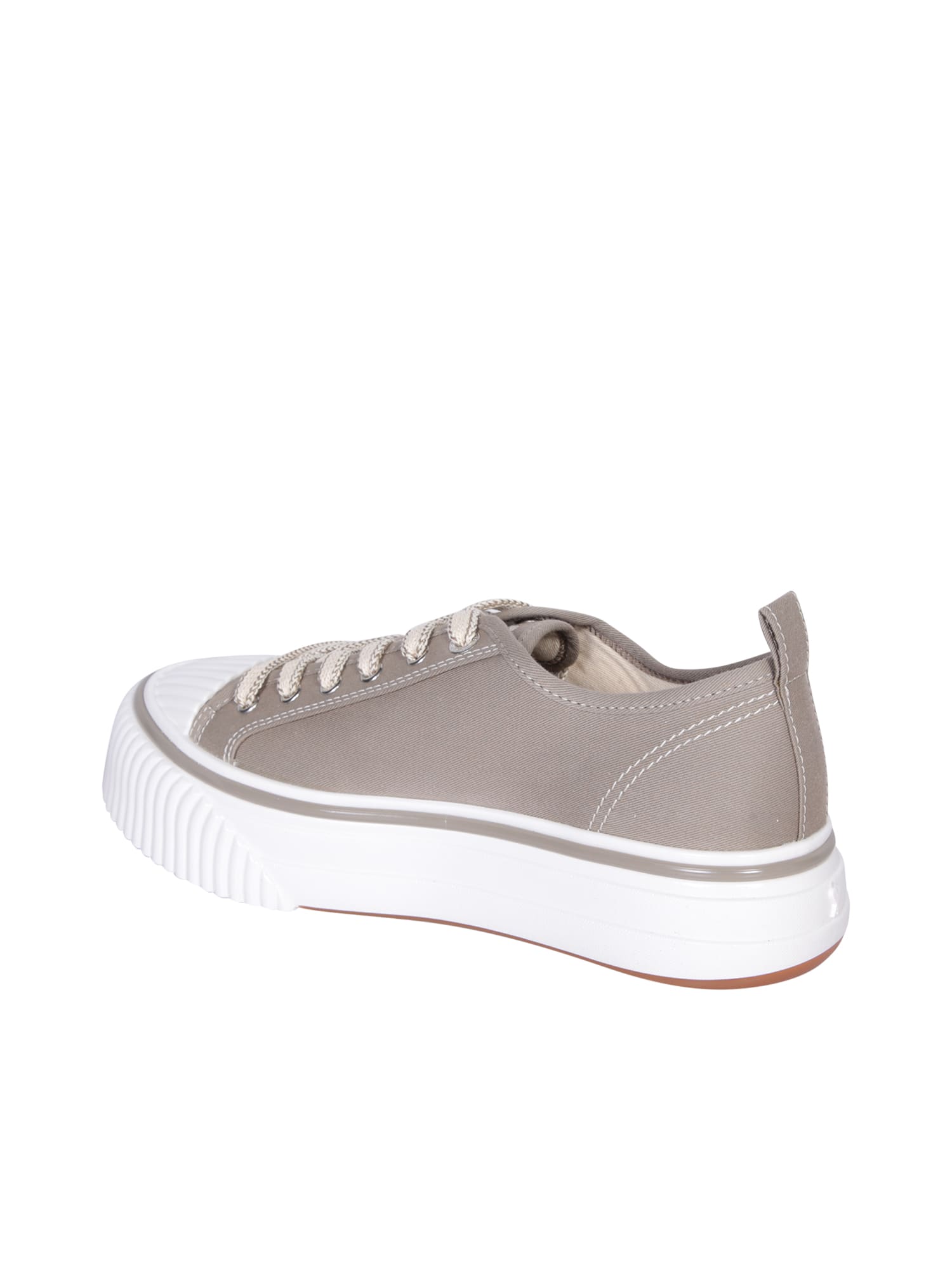 Shop Ami Alexandre Mattiussi Sneakers Low Top 1980 In Beige